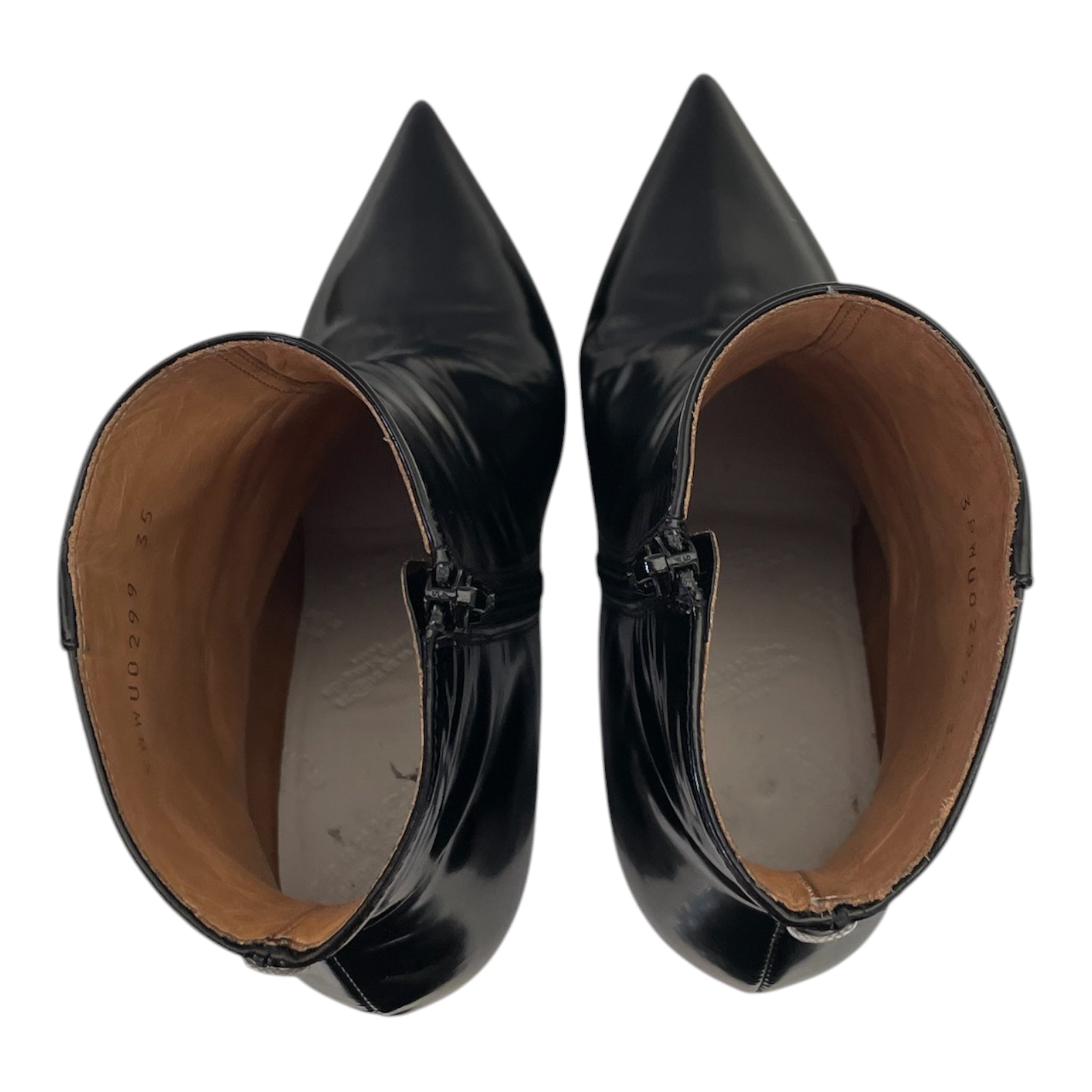 Maison Margiela/Heels/EU 35/Leather/BLK/Wedge Heel/translucent wedge view 3