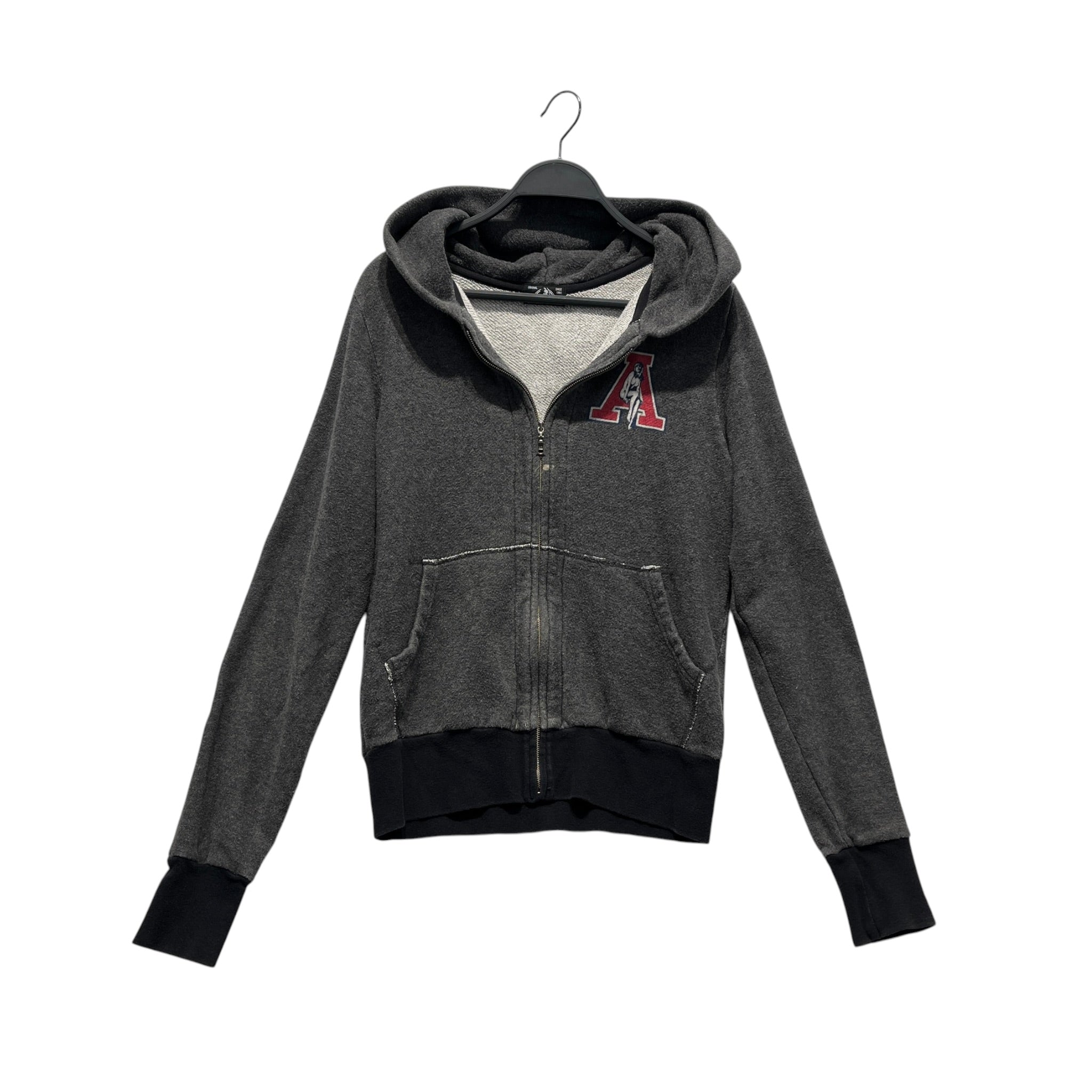 HYSTERIC GLAMOUR/Zip Up Hoodie/M/Cotton/GRY/AUSTIN A ZIP UP HOODIE GREY view 1