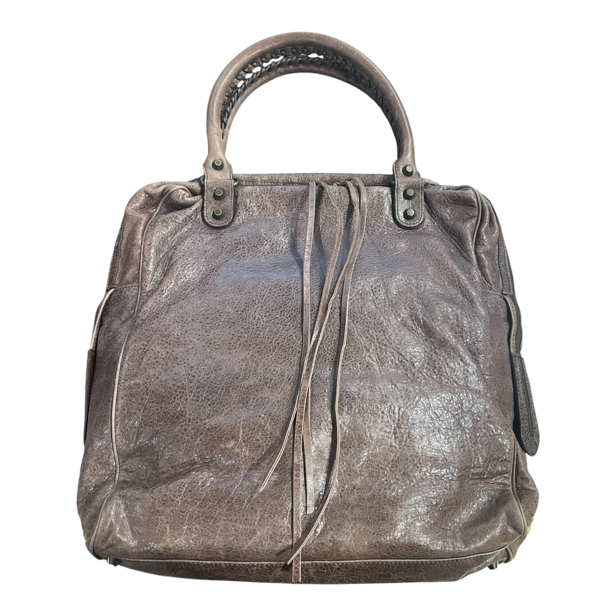 BALENCIAGA/Tote Bag/Lambskin/BRW/Motorcross Velo Bag view 2