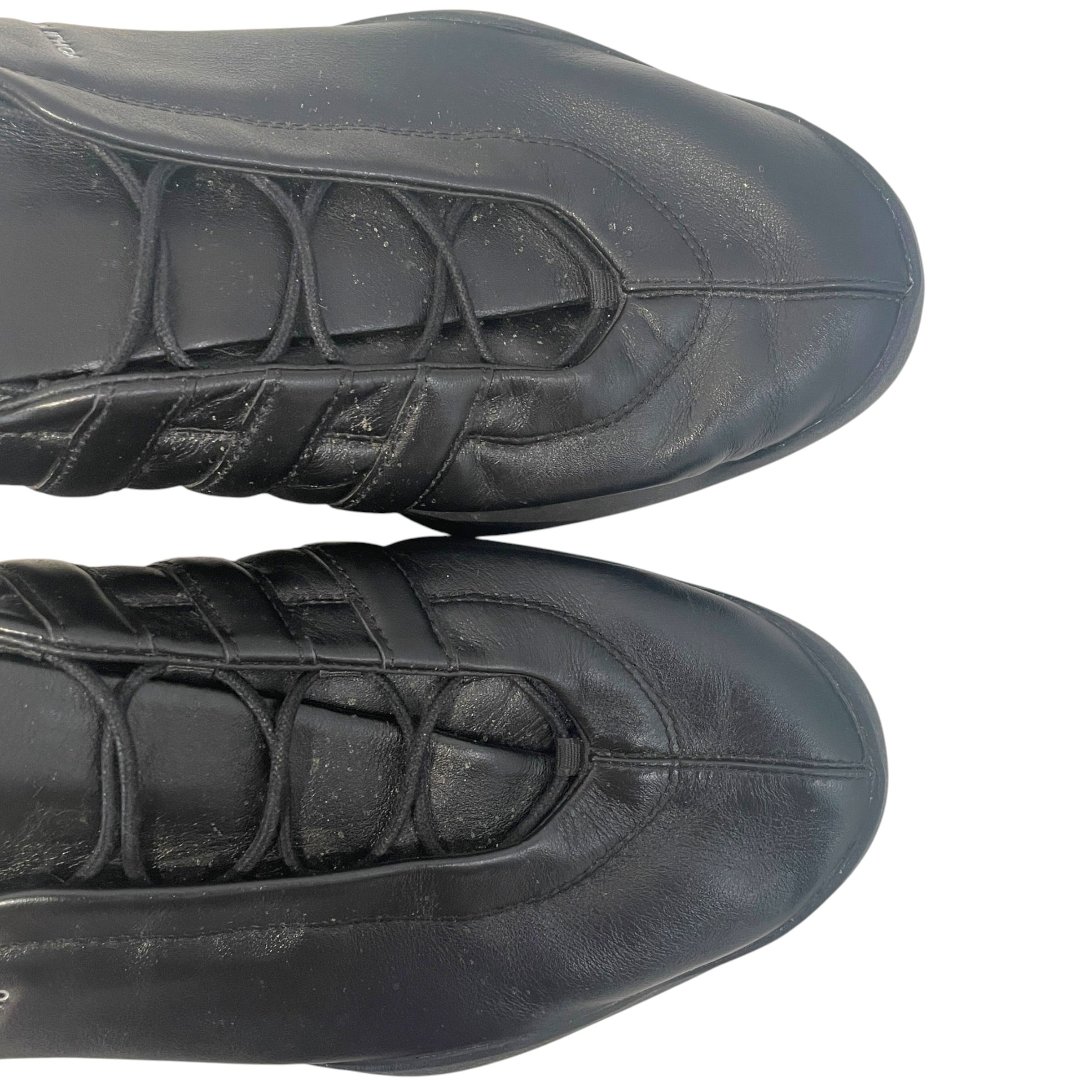 Y-3/Low-Sneakers/US 11.5/Leather/BLK/Regu view 4