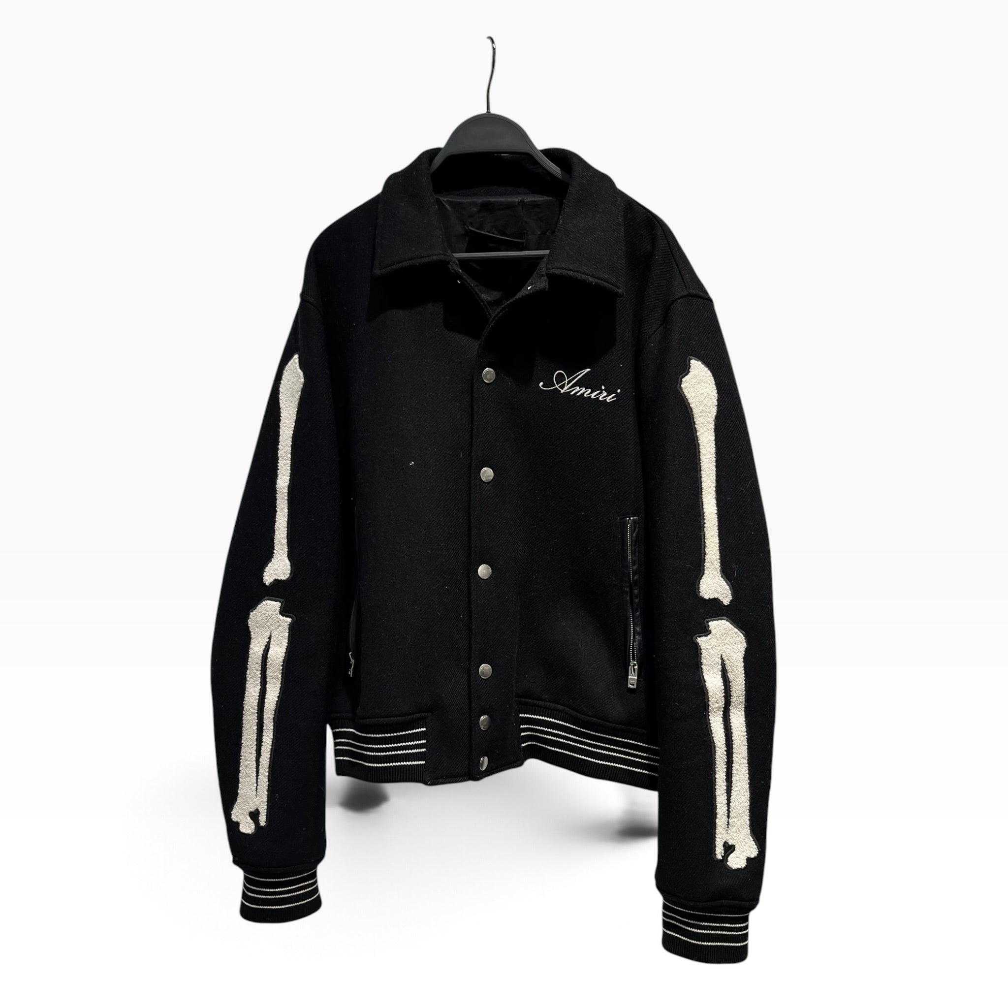AMIRI/Jacket/54/Wool/BLK/Graphic/BONES ON SLEEVE view 1