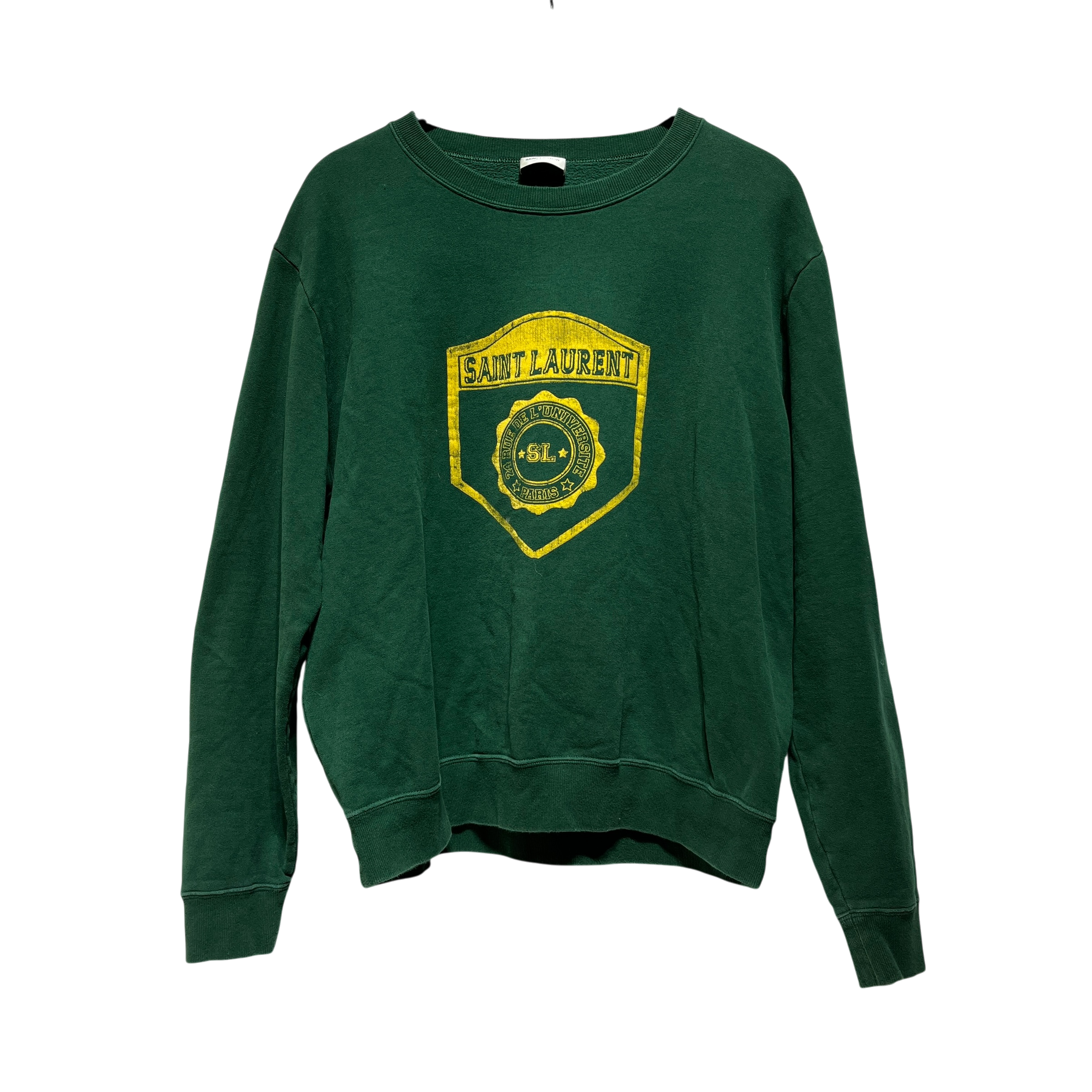 SAINT LAURENT/Sweater/XXL/Cotton/GRN/collegiate view 1