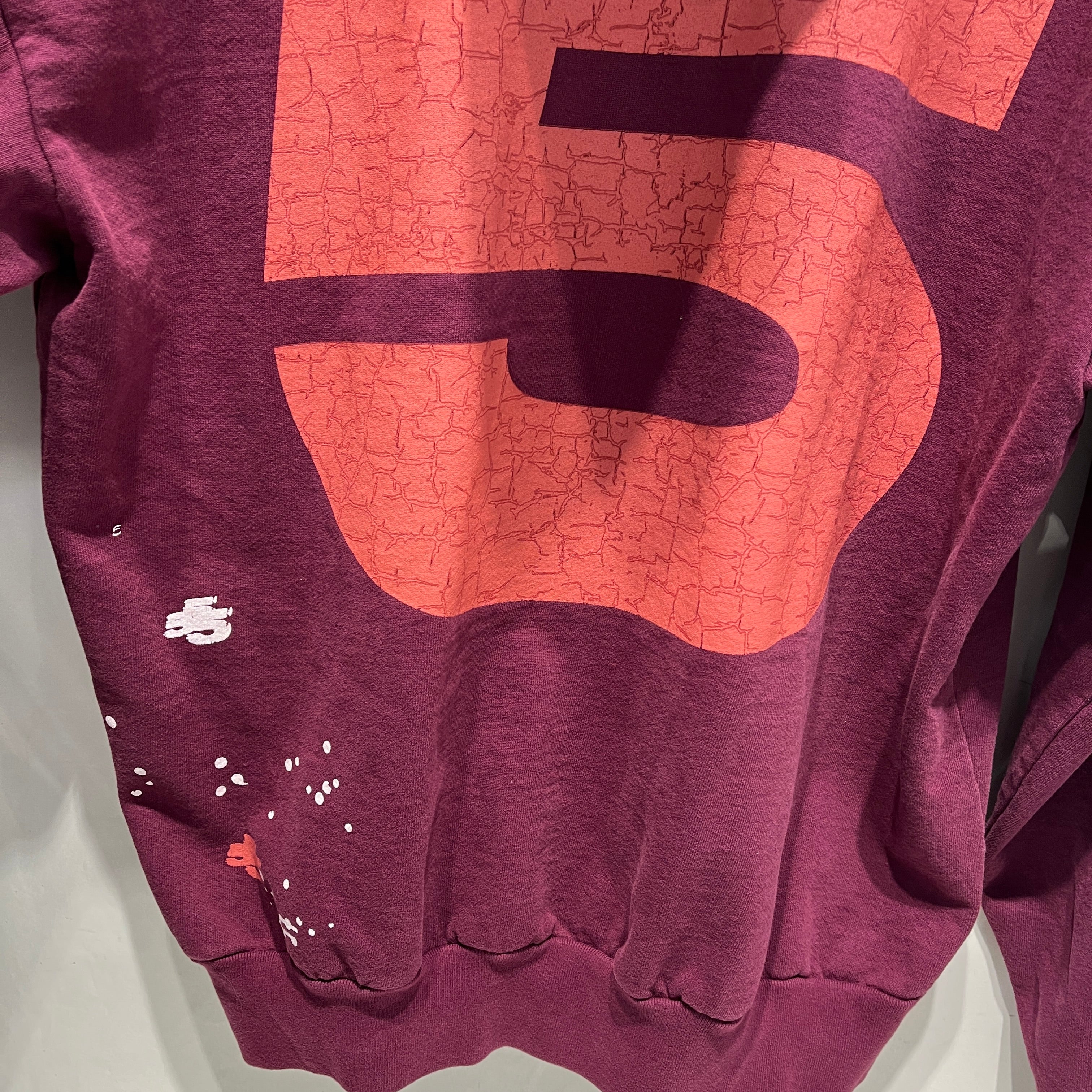 Sp5der/Hoodie/XL/Graphic/Cotton/BRD/Pullover/Nocturnal Highway Bordeaux view 4