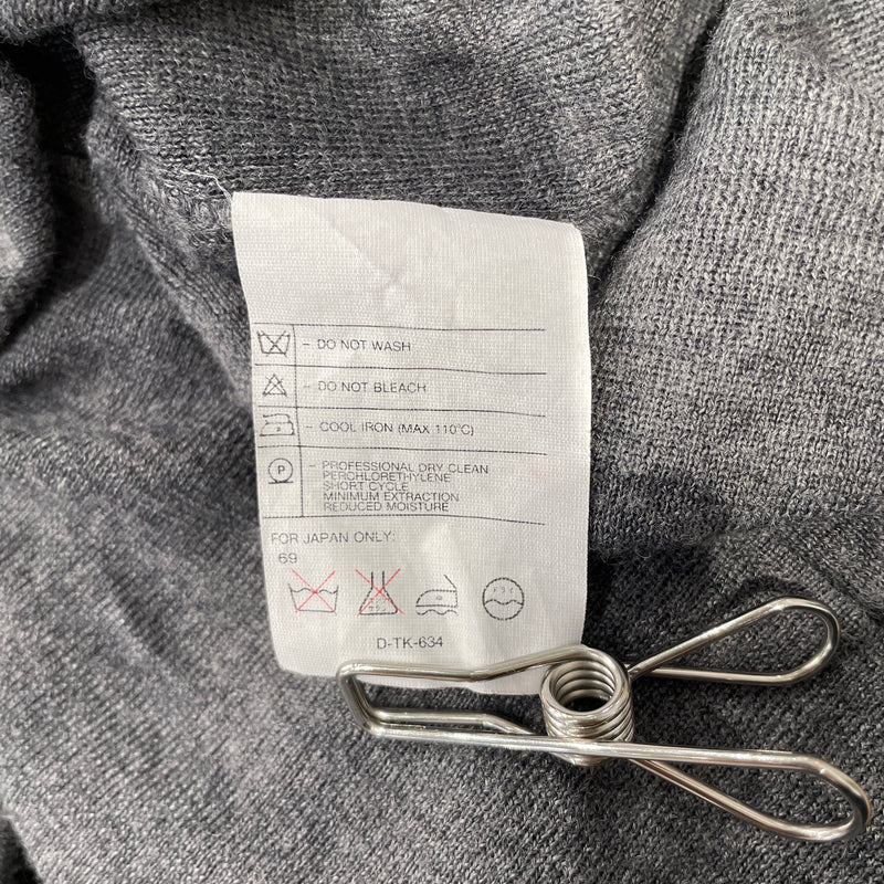 VALENTINO/LS Dress/10/Wool/GRY/Mini Length/miss v plain