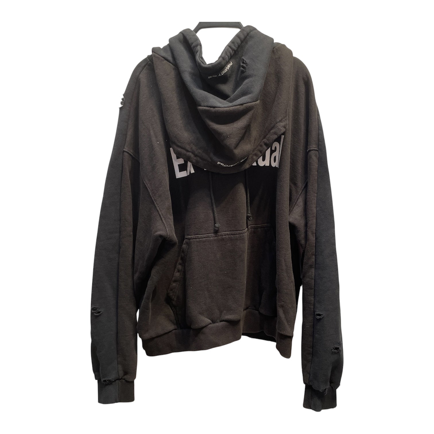 PROJECT G/R/Hoodie/2/Graphic/Cotton/BLK/2 Faced Hoodie view 2