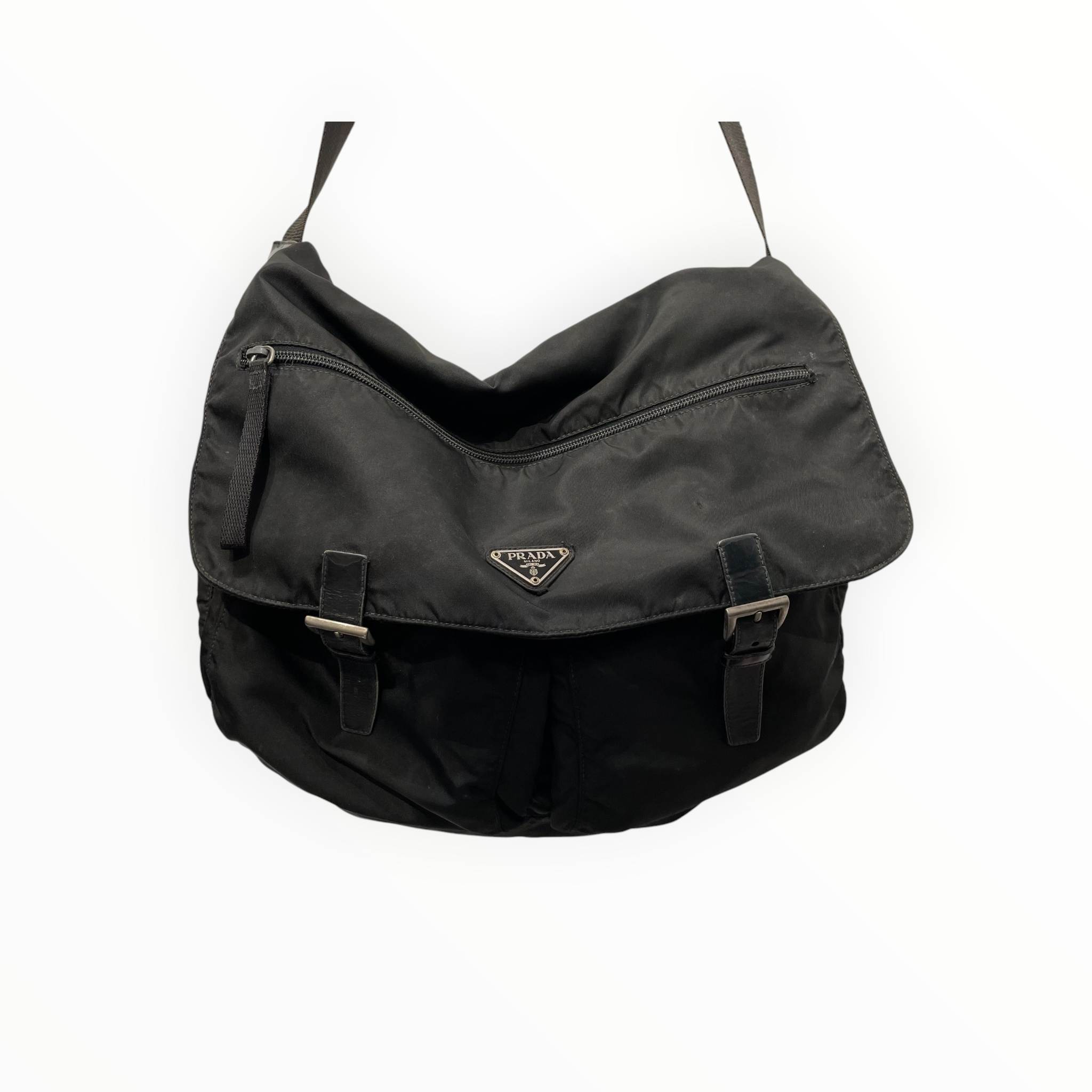PRADA/Cross Body Bag/Nylon/BLK/tessuto large view 3