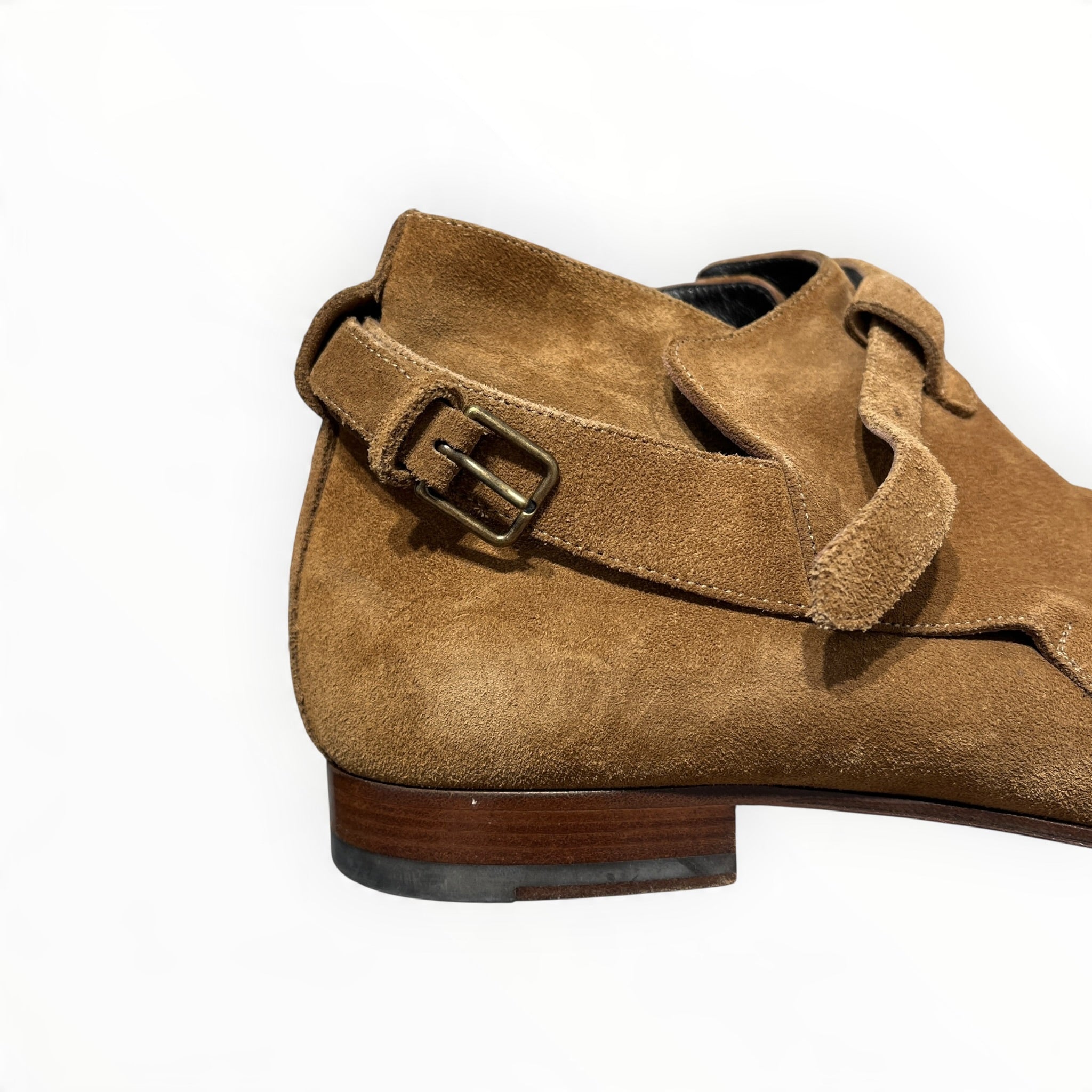 YVES SAINT LAURENT/Boots/US 8/Leather/BRW/LOW BUCKLE view 6