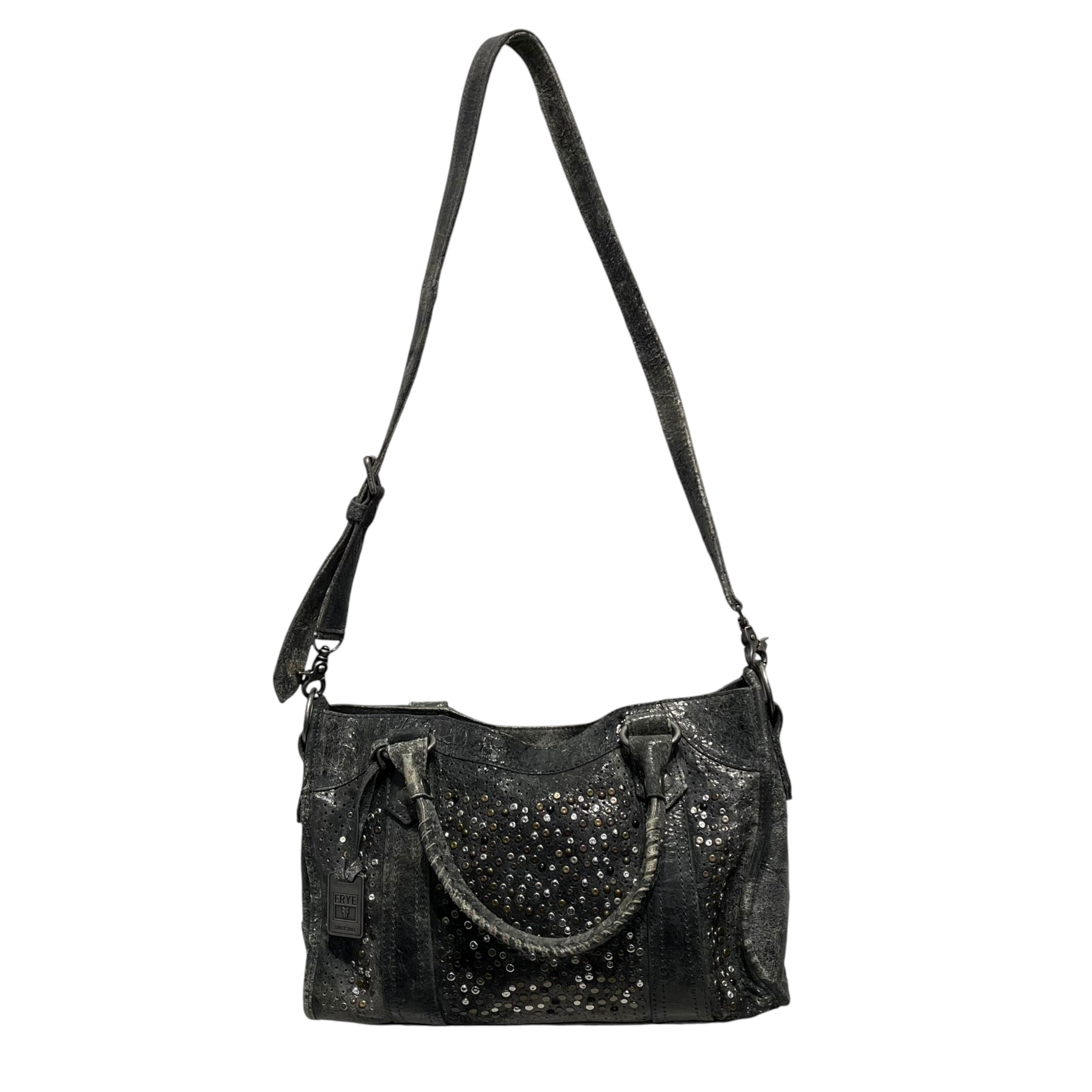 FRYE/Tote Bag/Leather/GRY/Studded Deborah Hobo Bag view 4