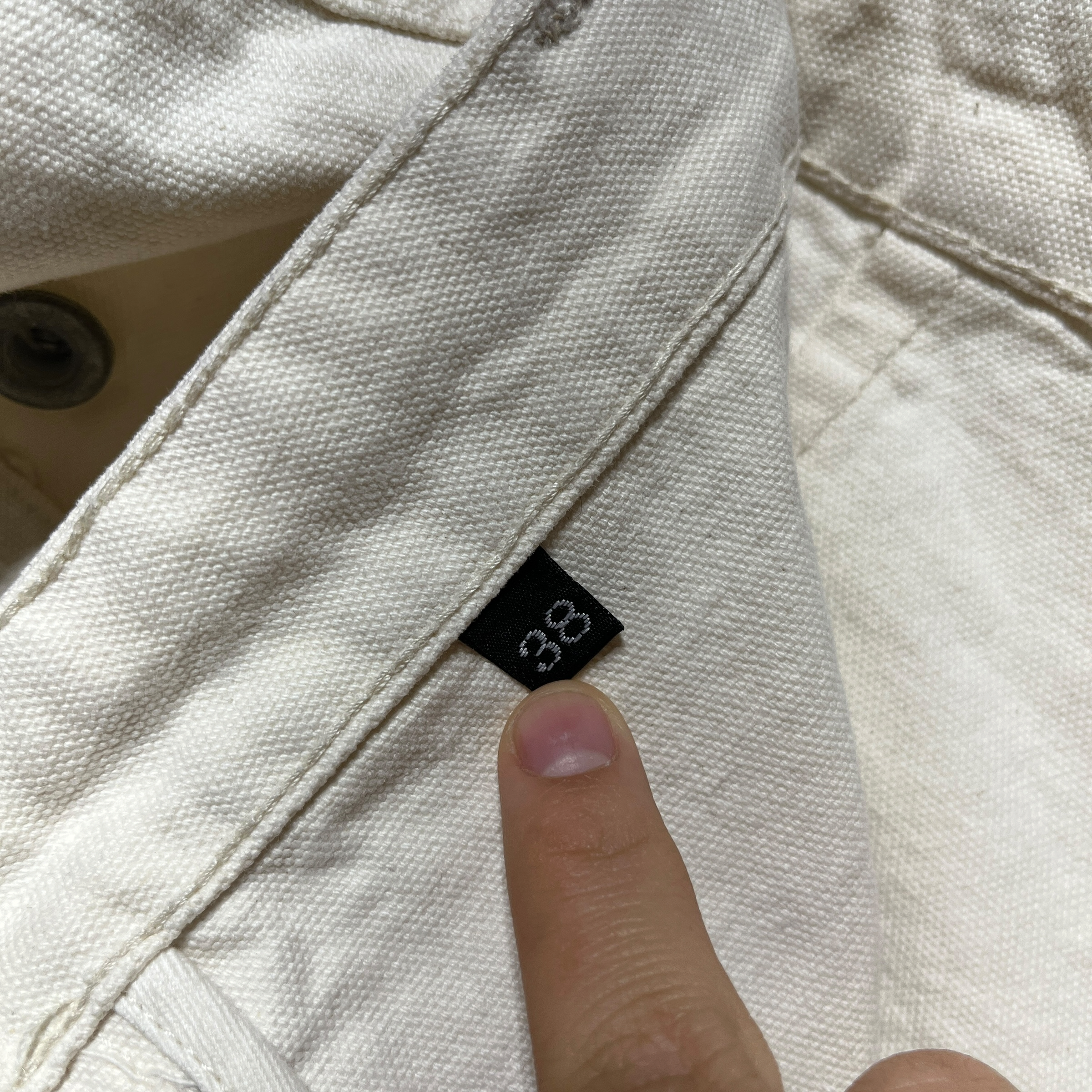 Verdarm/Pants/7/Cotton/CRM/wide legged canvas view 4