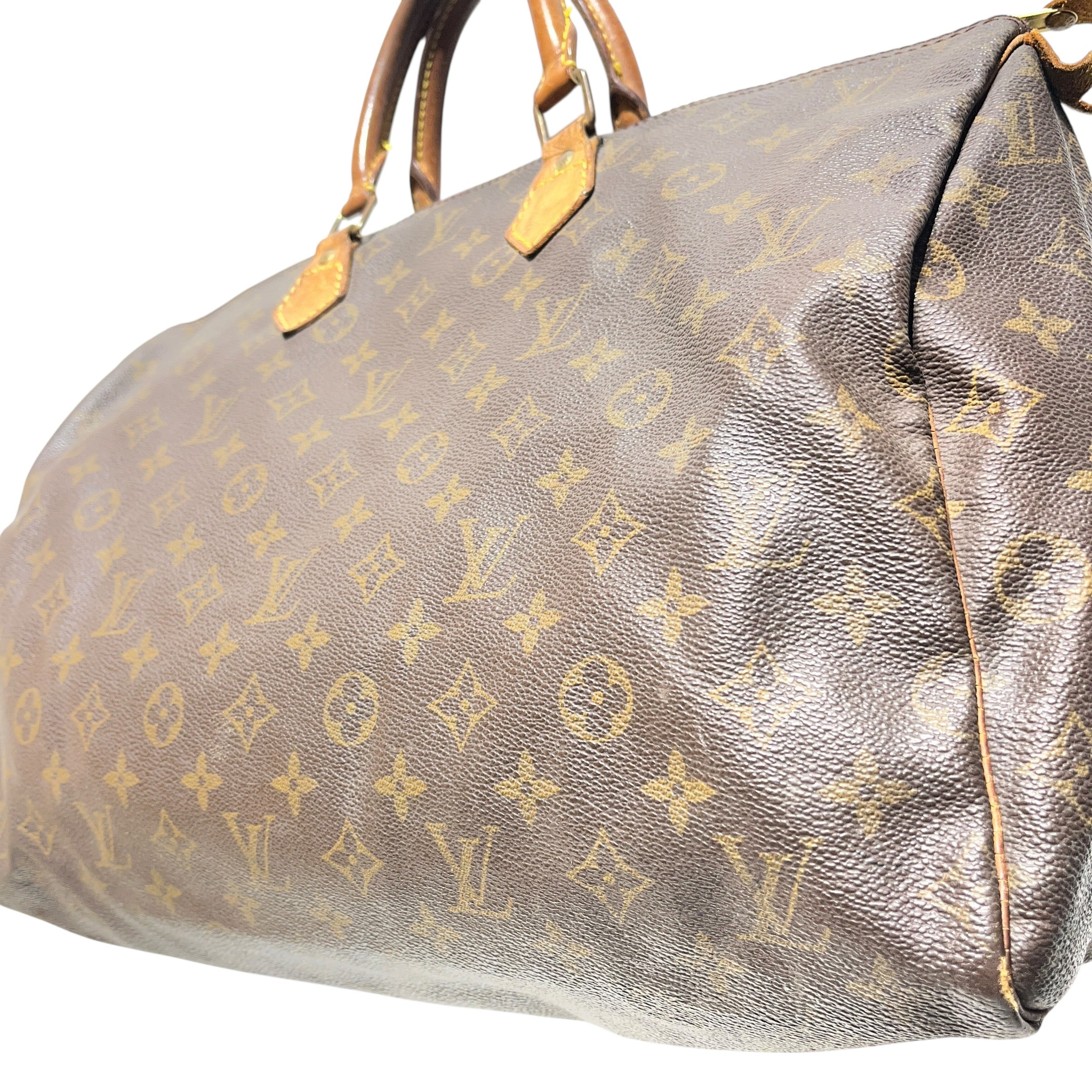 LOUIS VUITTON/Hand Bag/Monogram/Leather/BRW/SPEEDY DUFFLE view 4