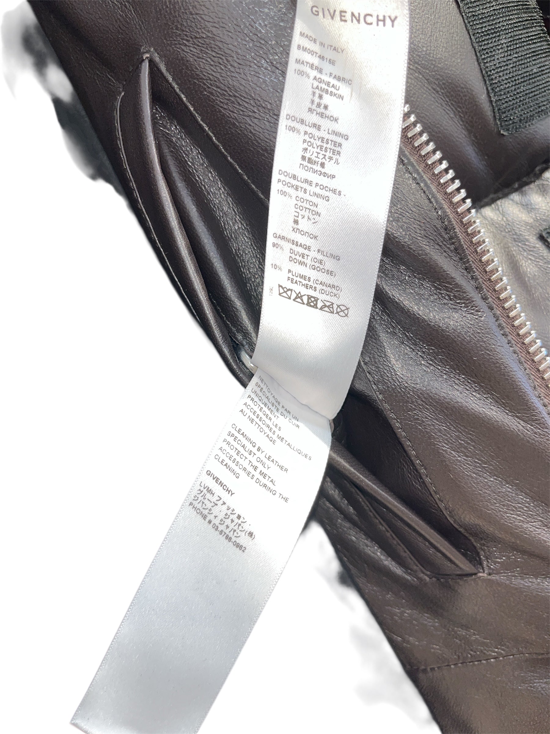 GIVENCHY/Puffer Jkt/54/Leather/BRW/LARGE PUFFER LAMB LEATHER view 7