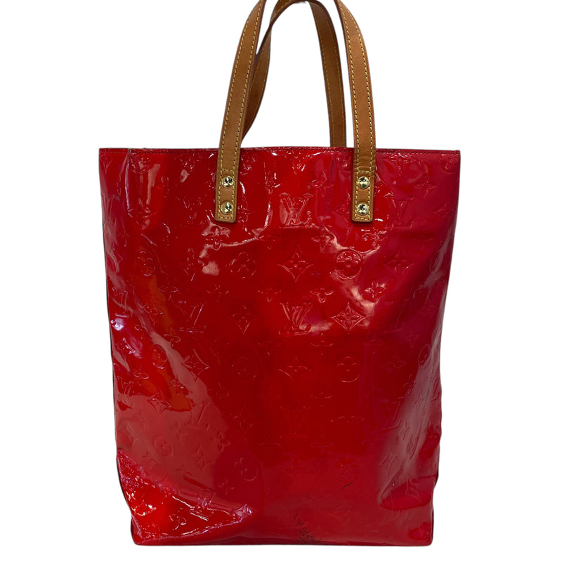 LOUIS VUITTON/Hand Bag/Monogram/RED/VERNIS