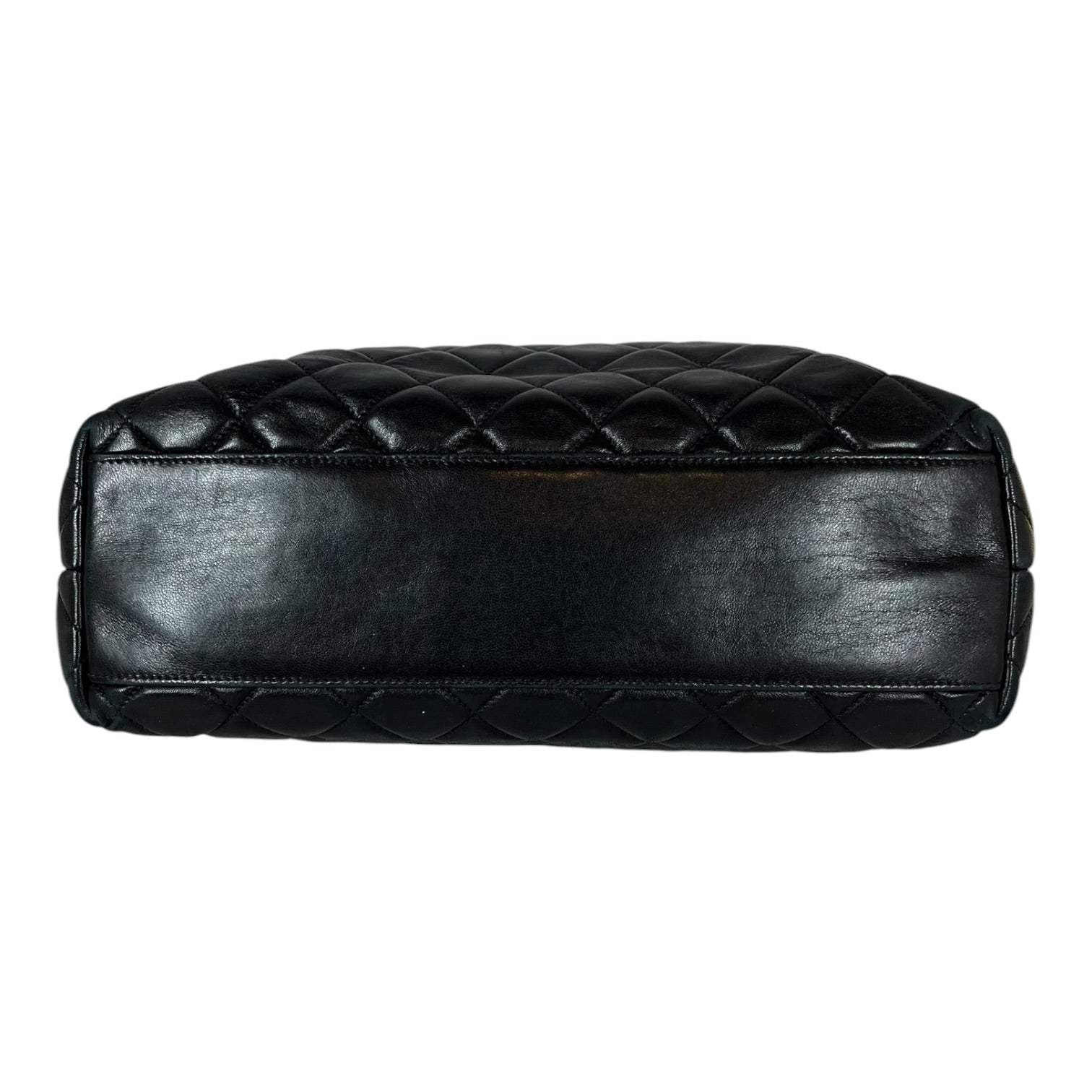 CHANEL/Cross Body Bag/Leather/BLK/QUILTED GOLD BRAIDED CHAIN view 4