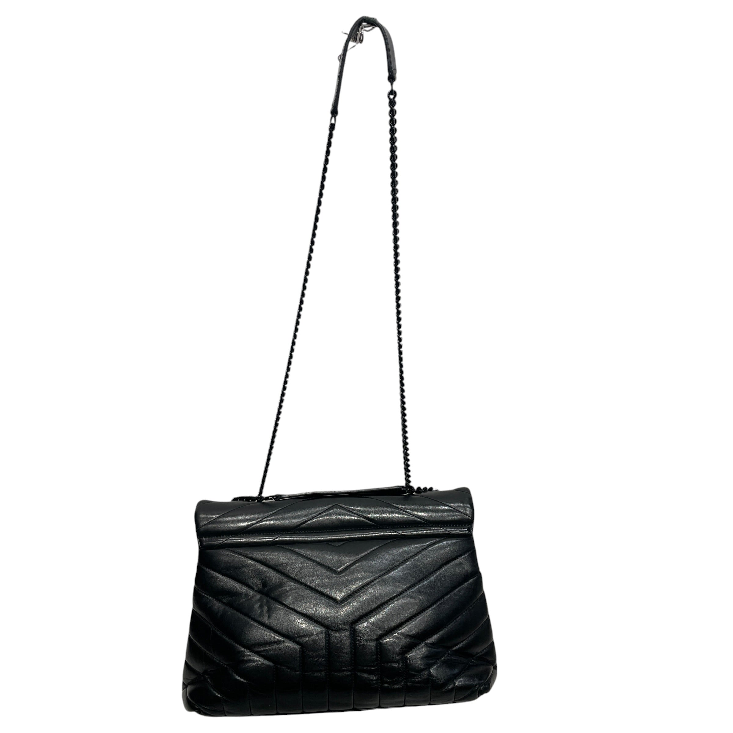 YVES SAINT LAURENT/Bag/Leather/BLK/MEDIUM LOULOU view 2
