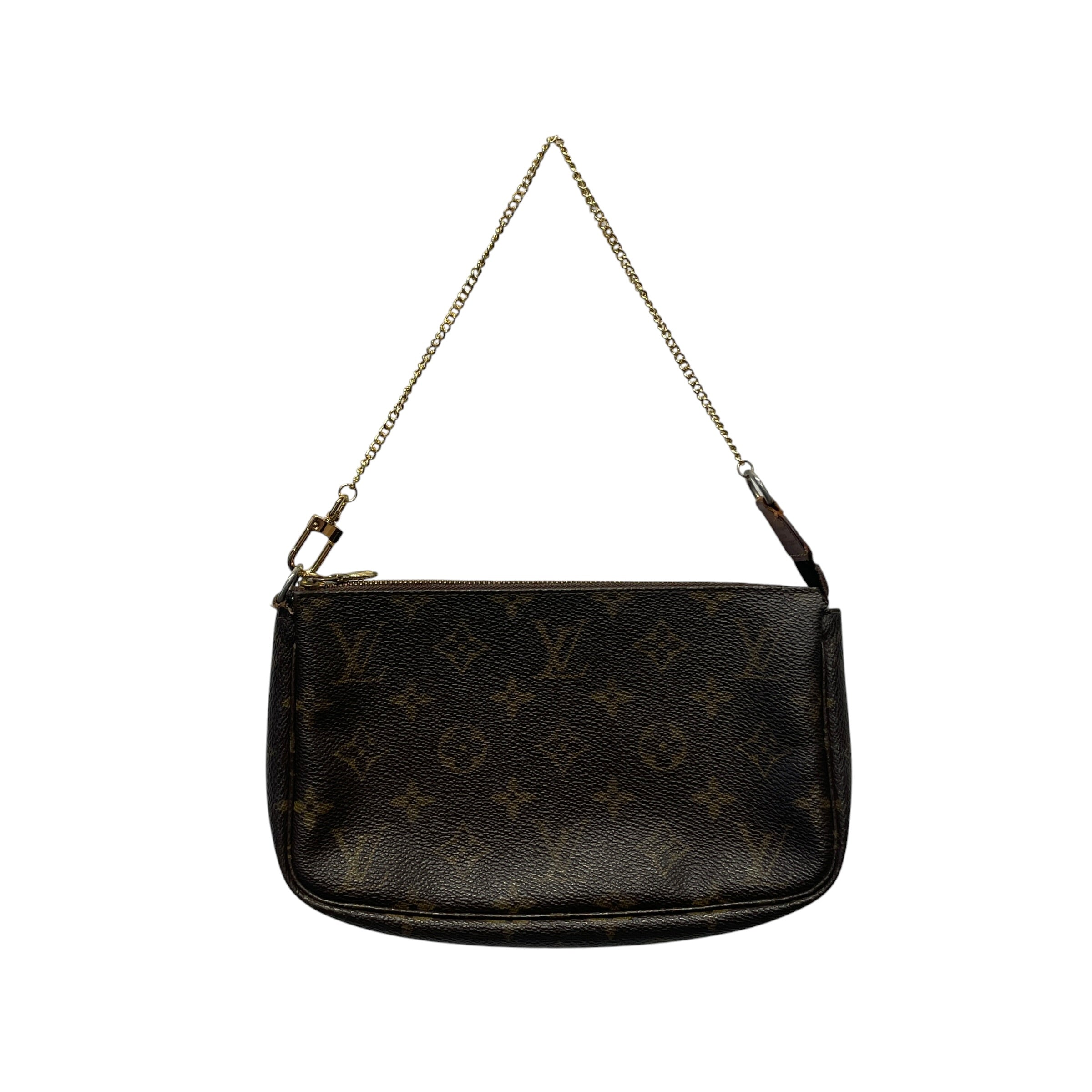 LOUIS VUITTON/Bag/Monogram/Leather/BRW/POCHETTE view 1