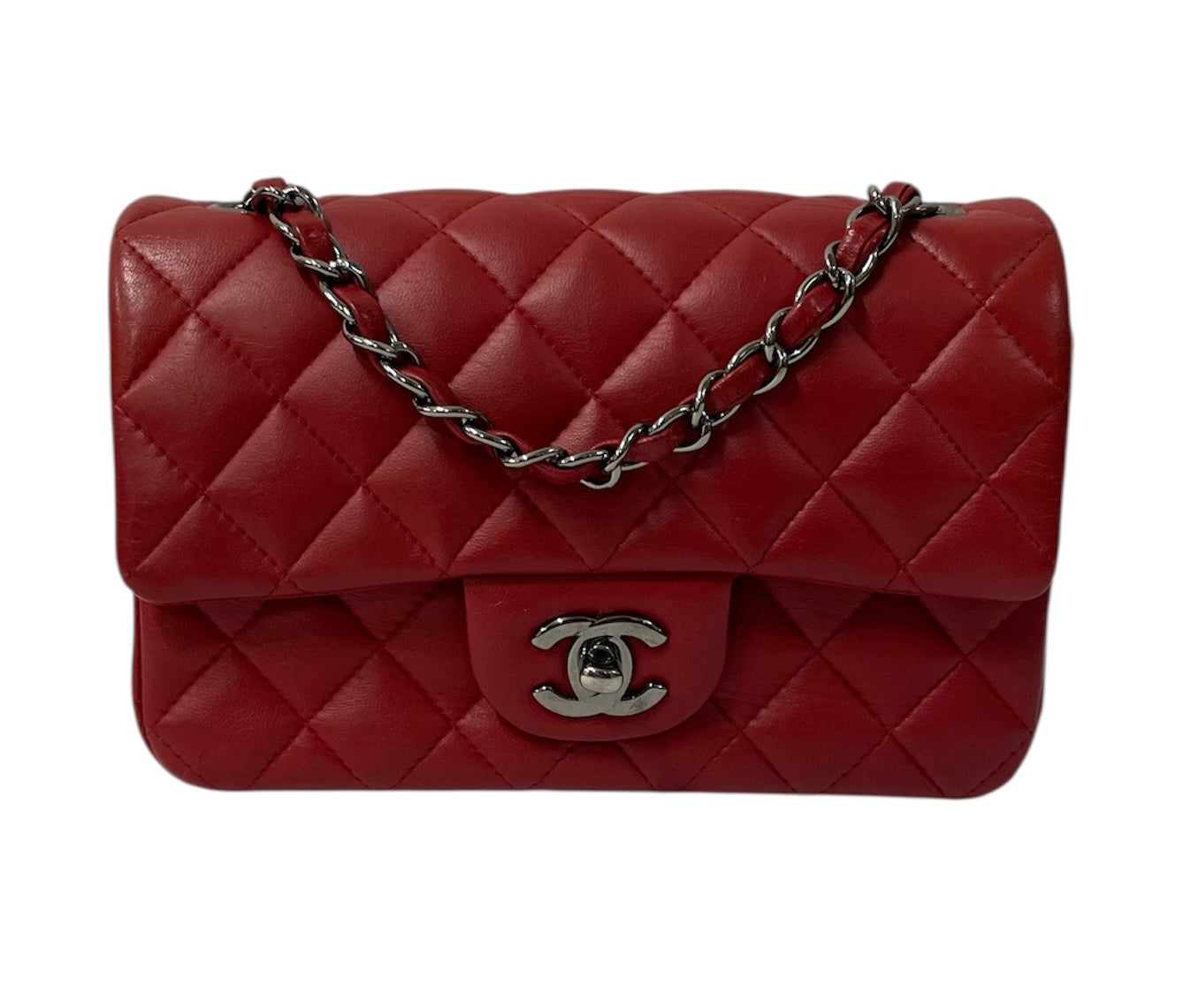 CHANEL/Cross Body Bag/Leather/RED/20277299 view 1
