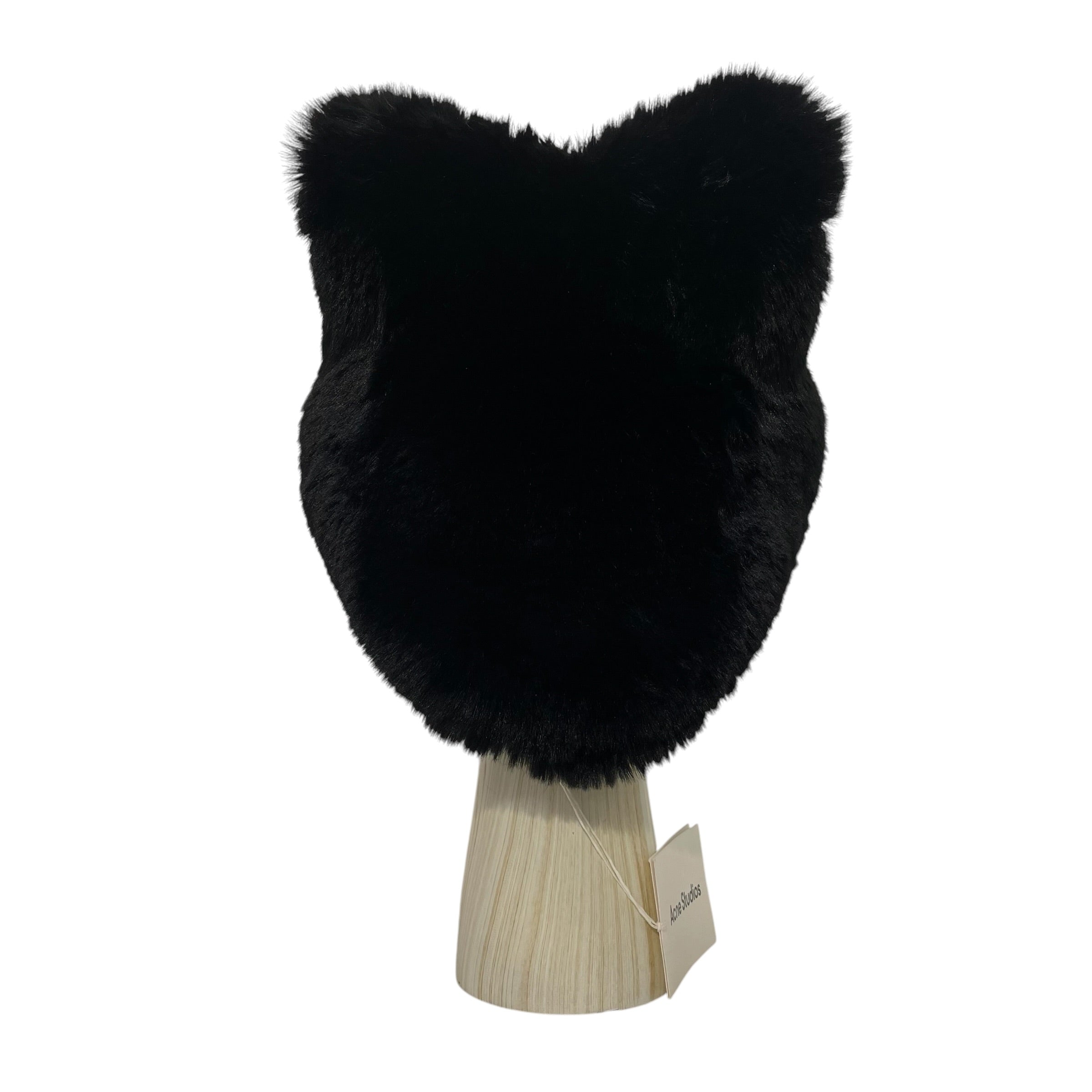 Acne Studios/Hat/S/Fake Fur/BLK/cheart fur hat view 2