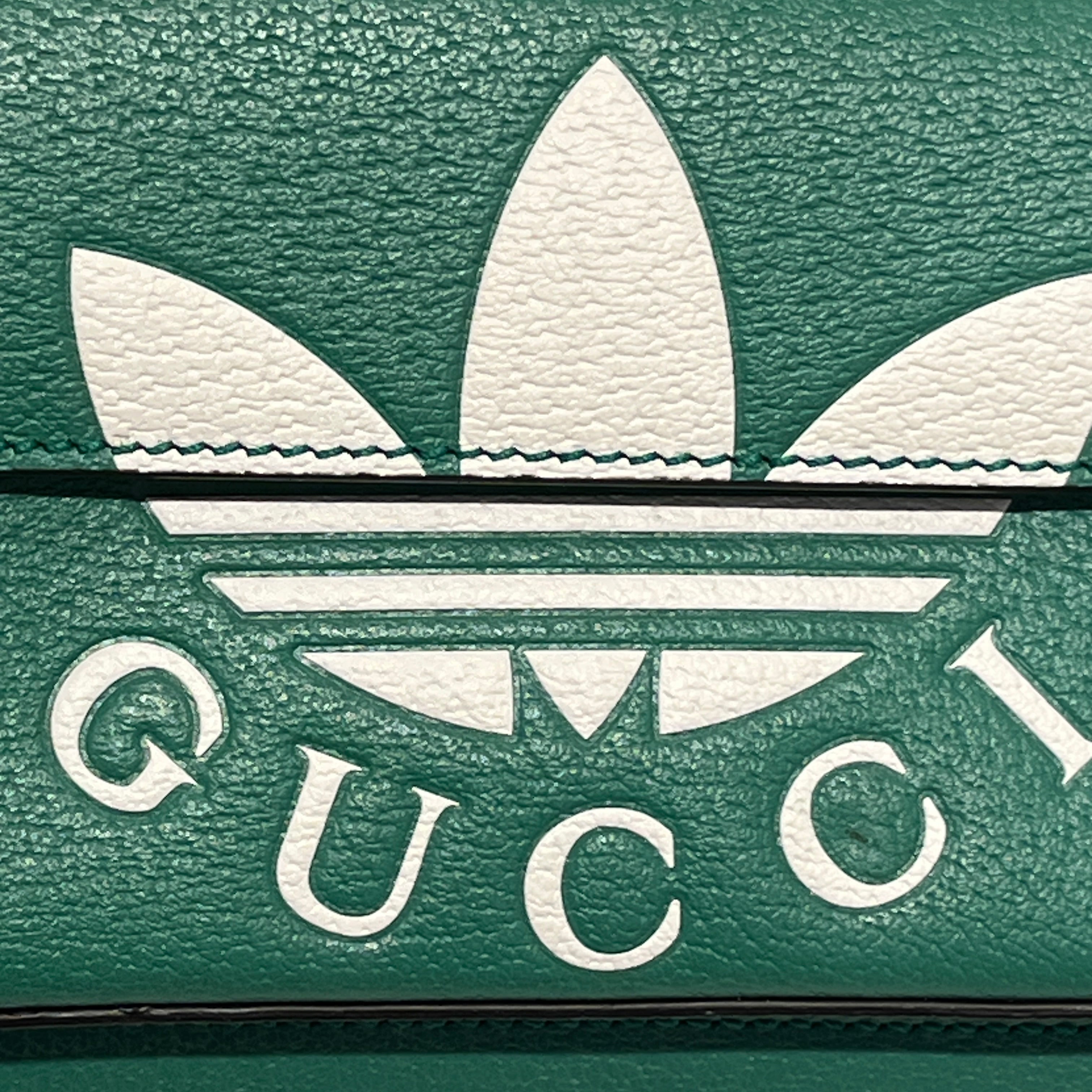 GUCCI/adidas/Cross Body Bag/Leather/GRN/white logo view 5