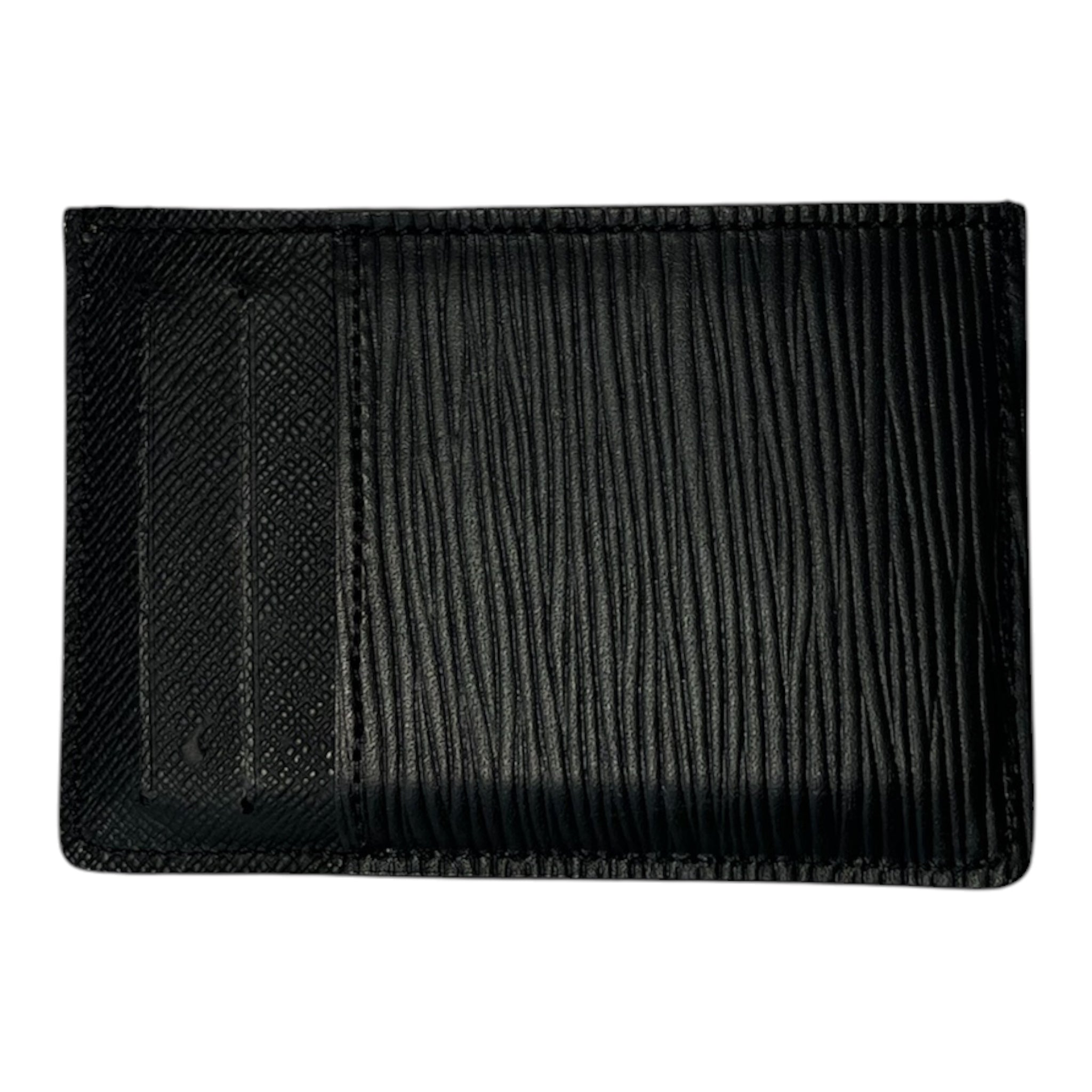 LOUIS VUITTON/Card Case/Leather/BLK/M's/neo porte cortes card holder view 4
