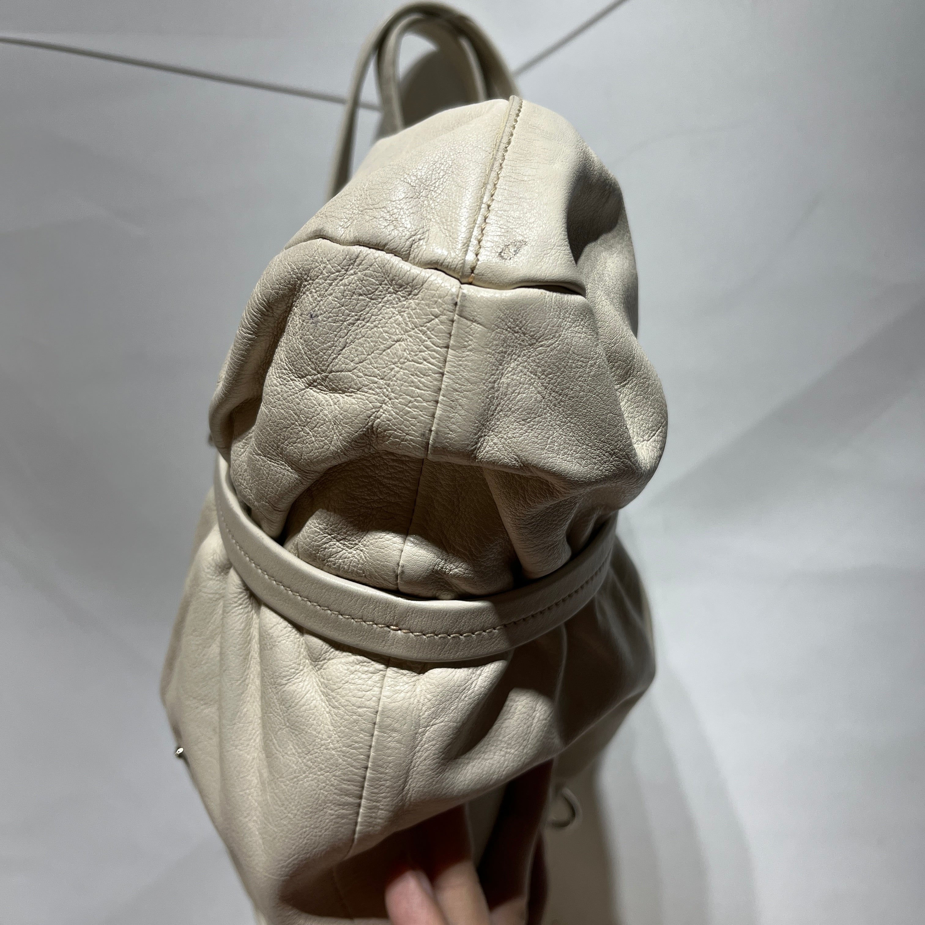 PRADA/Hand Bag/Leather/CRM/CROC PRINTED CLASP view 8