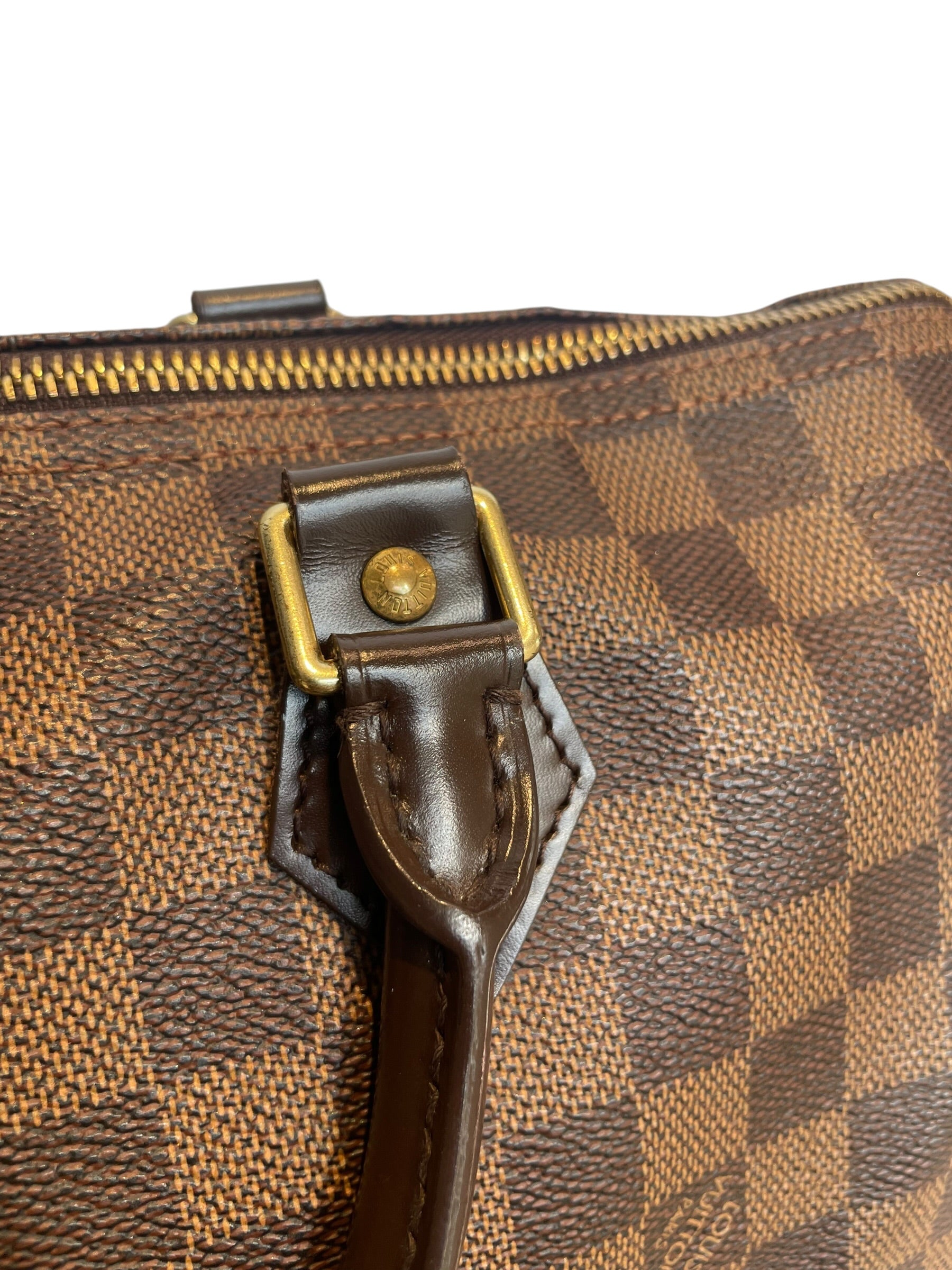 LOUIS VUITTON/Hand Bag/Monogram/Leather/BRW/BROWN DAMIER SPEEDY view 3