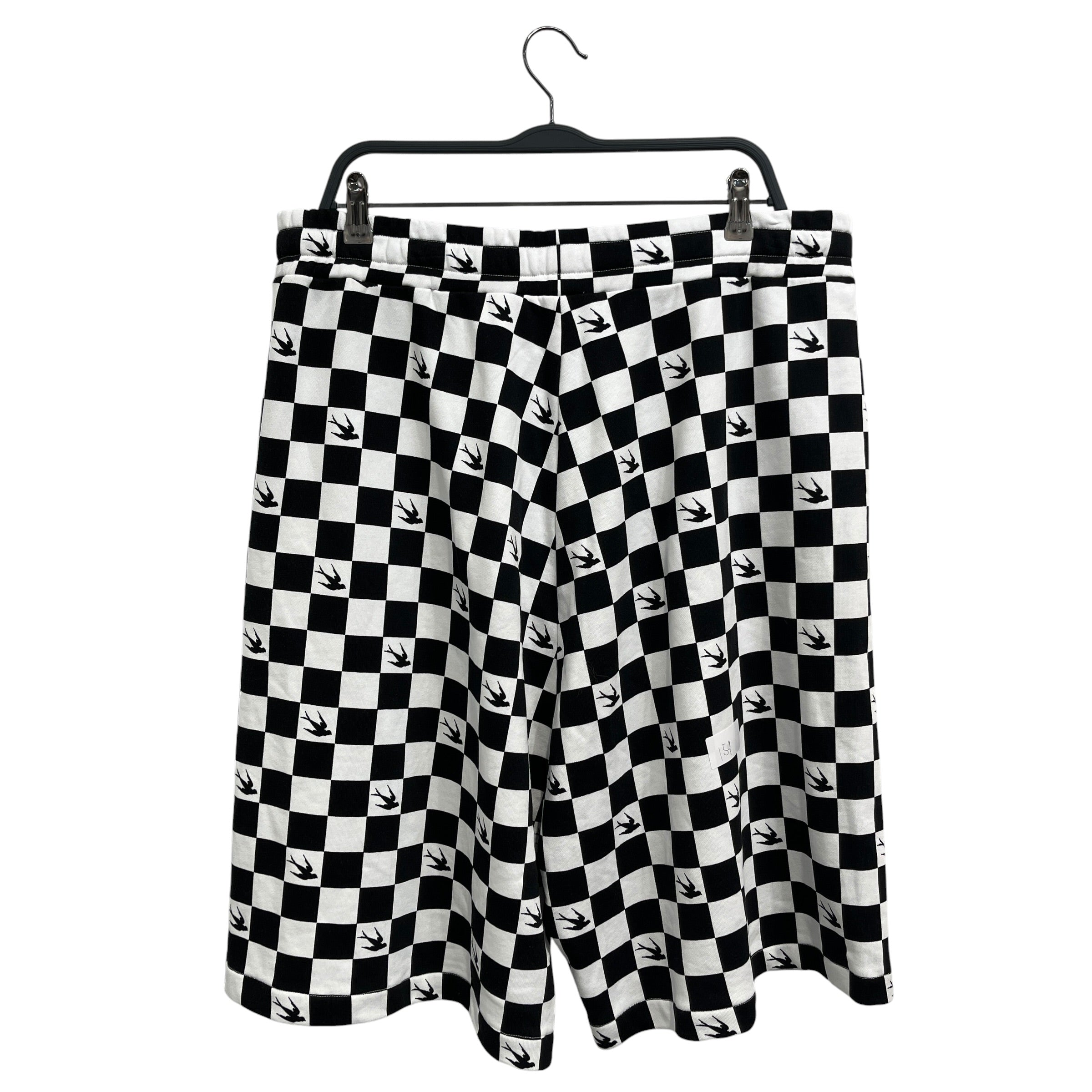 Alexander McQueen/Shorts/XXL/Cotton/BLK/Graphic/Checkered Birds view 2
