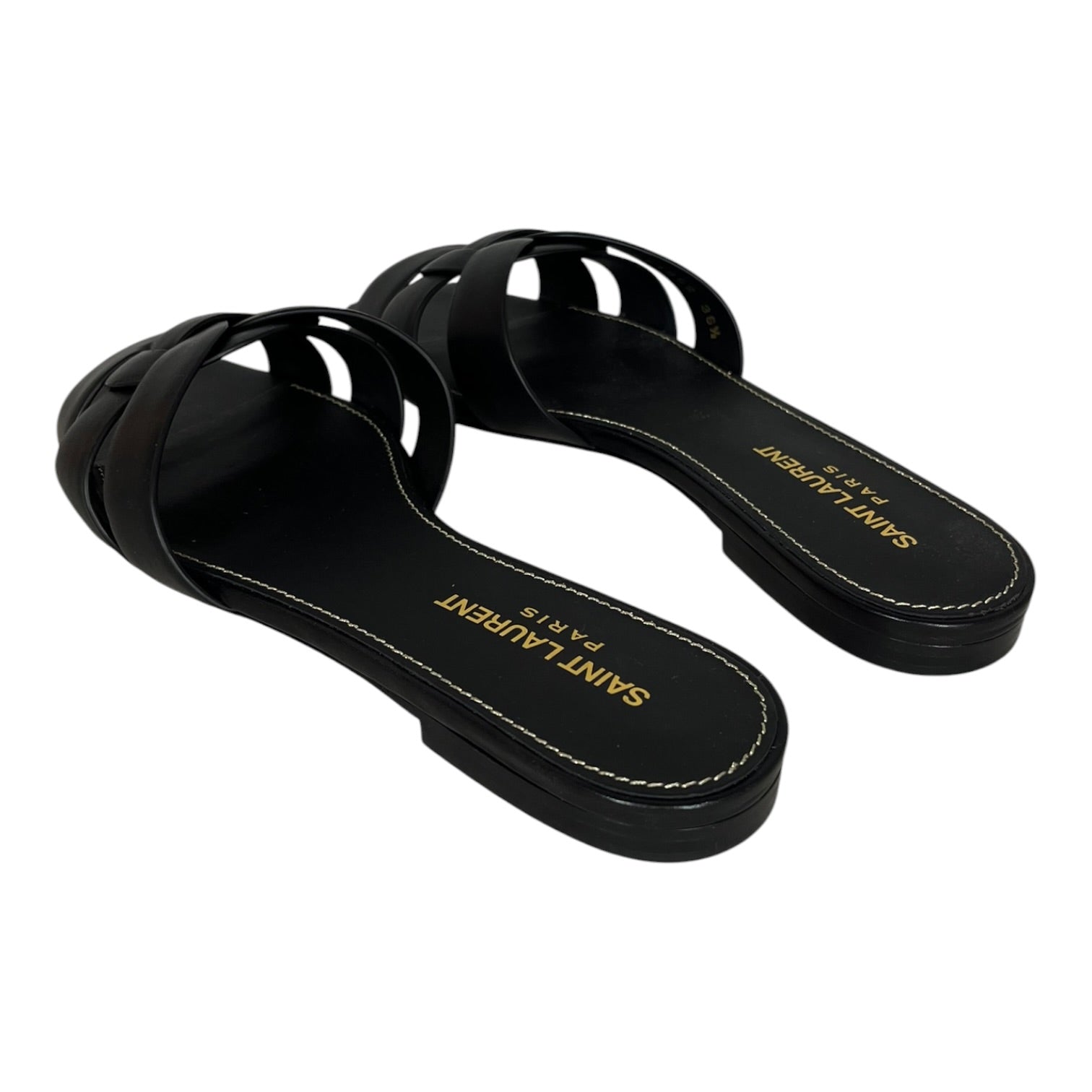 SAINT LAURENT/Sandals/EU 36.5/Leather/BLK/Saint Laurent Sandal view 2