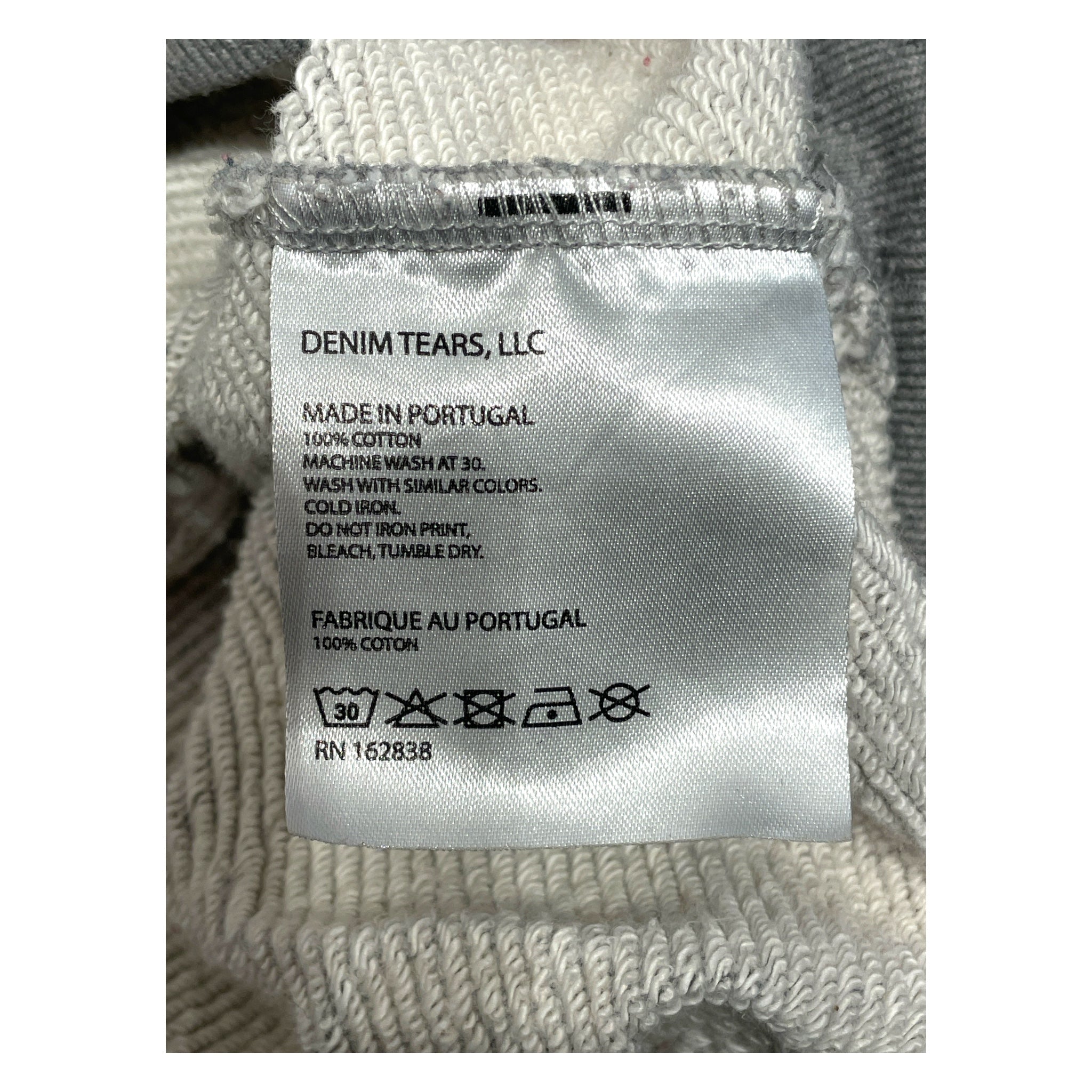 DENIM TEARS/Hoodie/L/All Over Print/Cotton/GRY/Cotton Wreath view 4