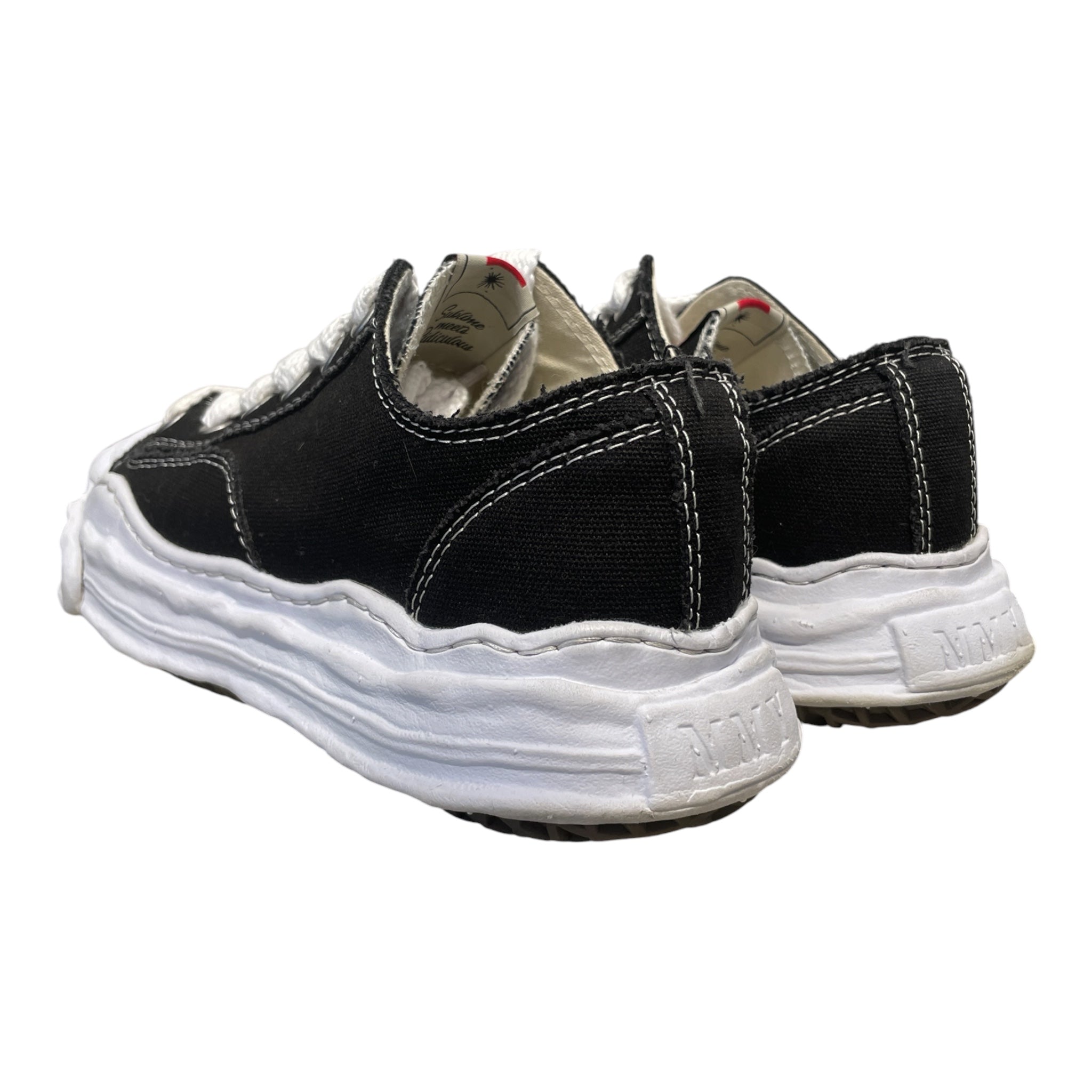 MIHARA YASUHIRO/Low-Sneakers/EU 42/Cotton/BLK/Hank og sole view 2