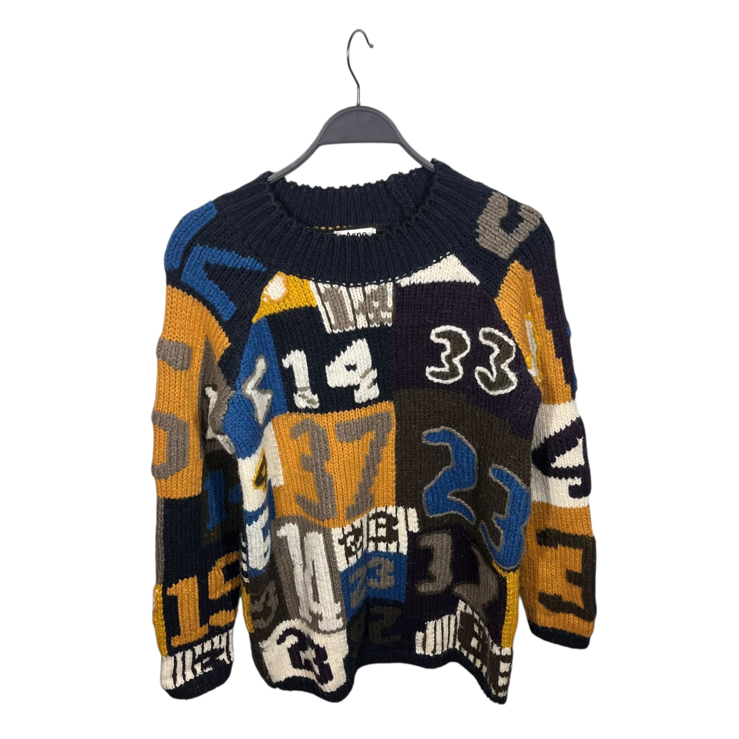 Acne Studios/Sweater/Wool/MLT/Jerett Numbers AW15 view 1