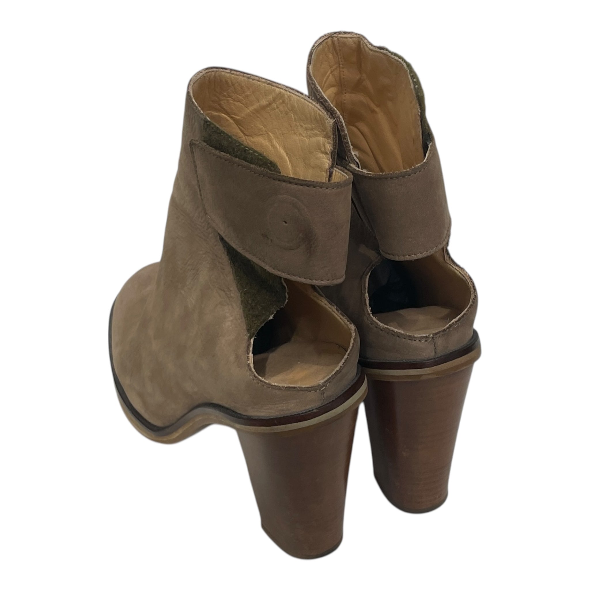 MM6/Boots/EU 38/Leather/KHK/VELCRO HEEL BOOT view 2