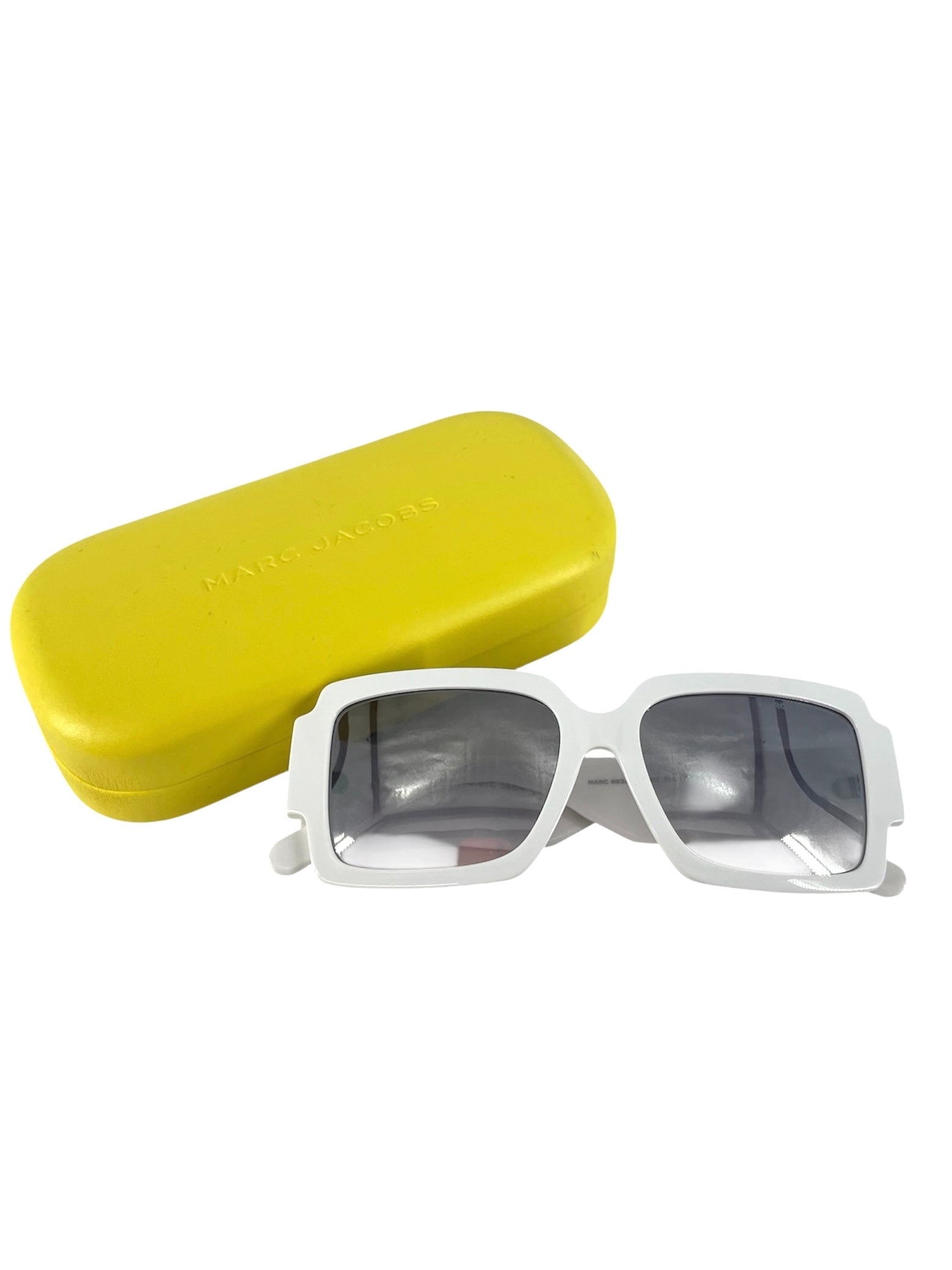 MARC JACOBS/Sunglasses/Plastic/WHT/Oval/MARC693/S HYMIC | MJ NAME SIDE view 5