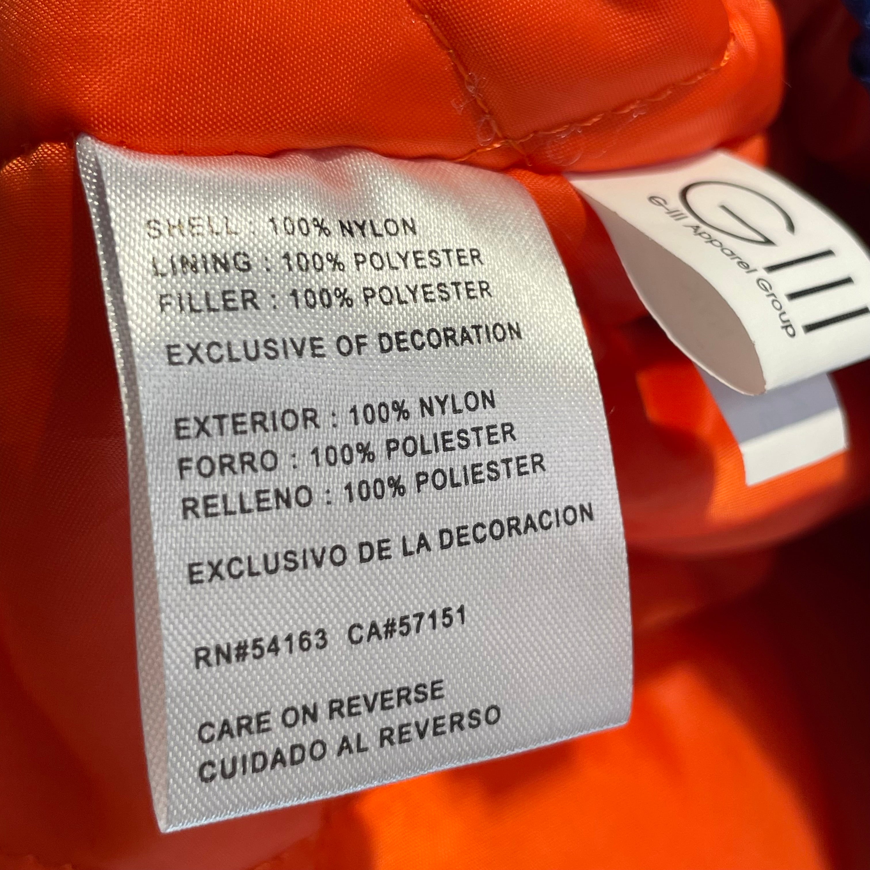 STARTER/Windbreaker/L/Nylon/BLU/knicks/new york city/org insid view 6