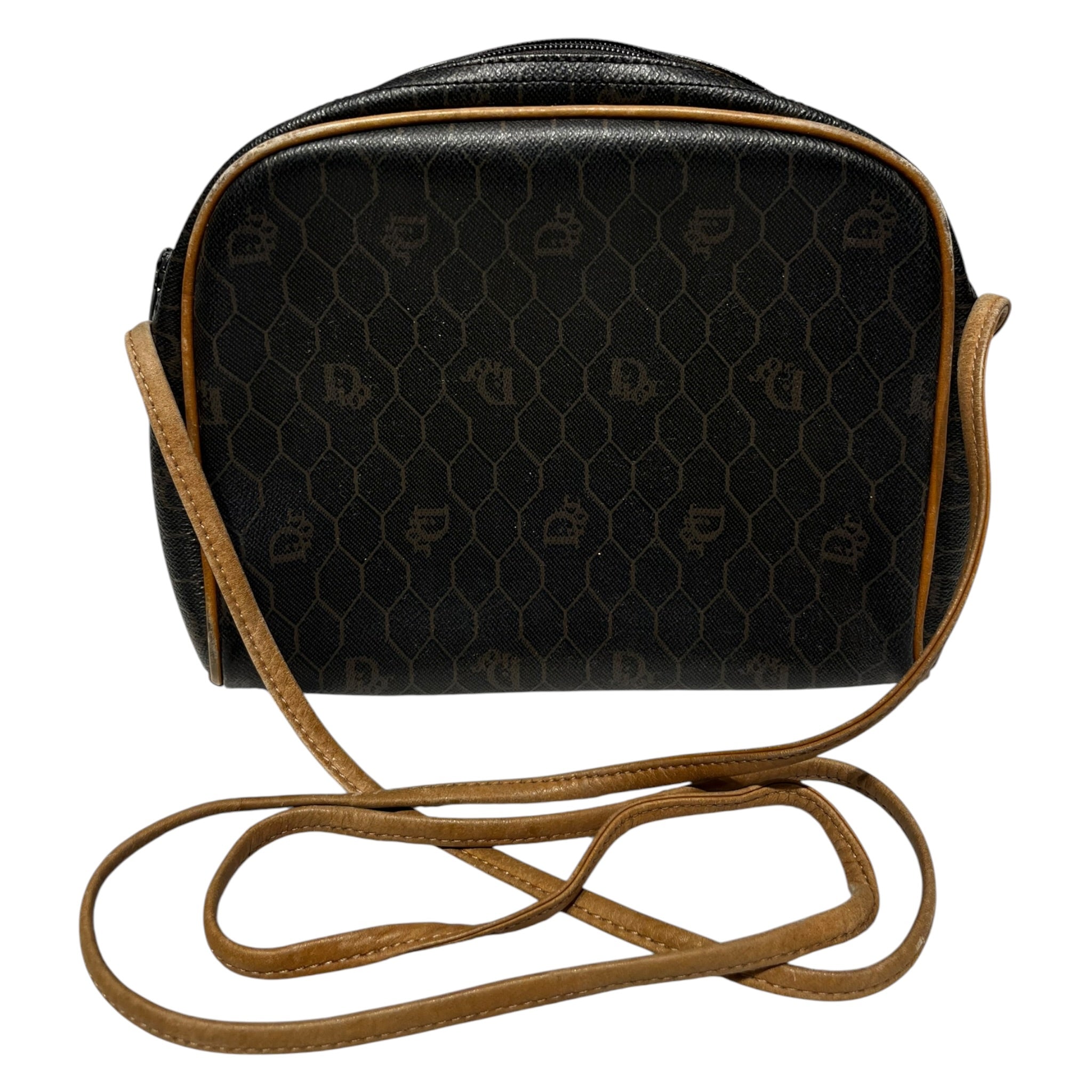 Christian Dior/Cross Body Bag/Monogram/Leather/BRW/gate print view 2