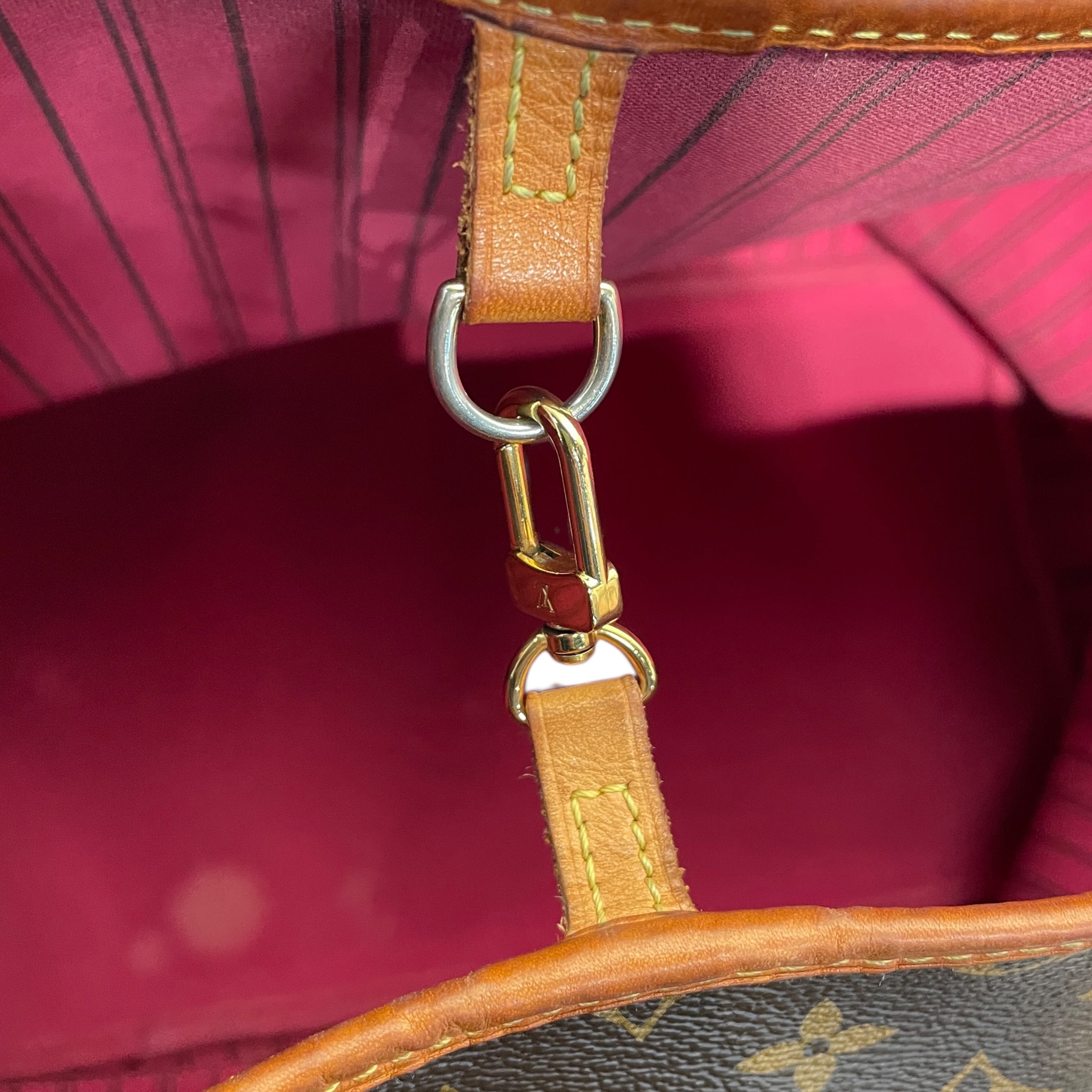 LOUIS VUITTON/Bag/Monogram/Leather/BRW/NEVERFULL view 8