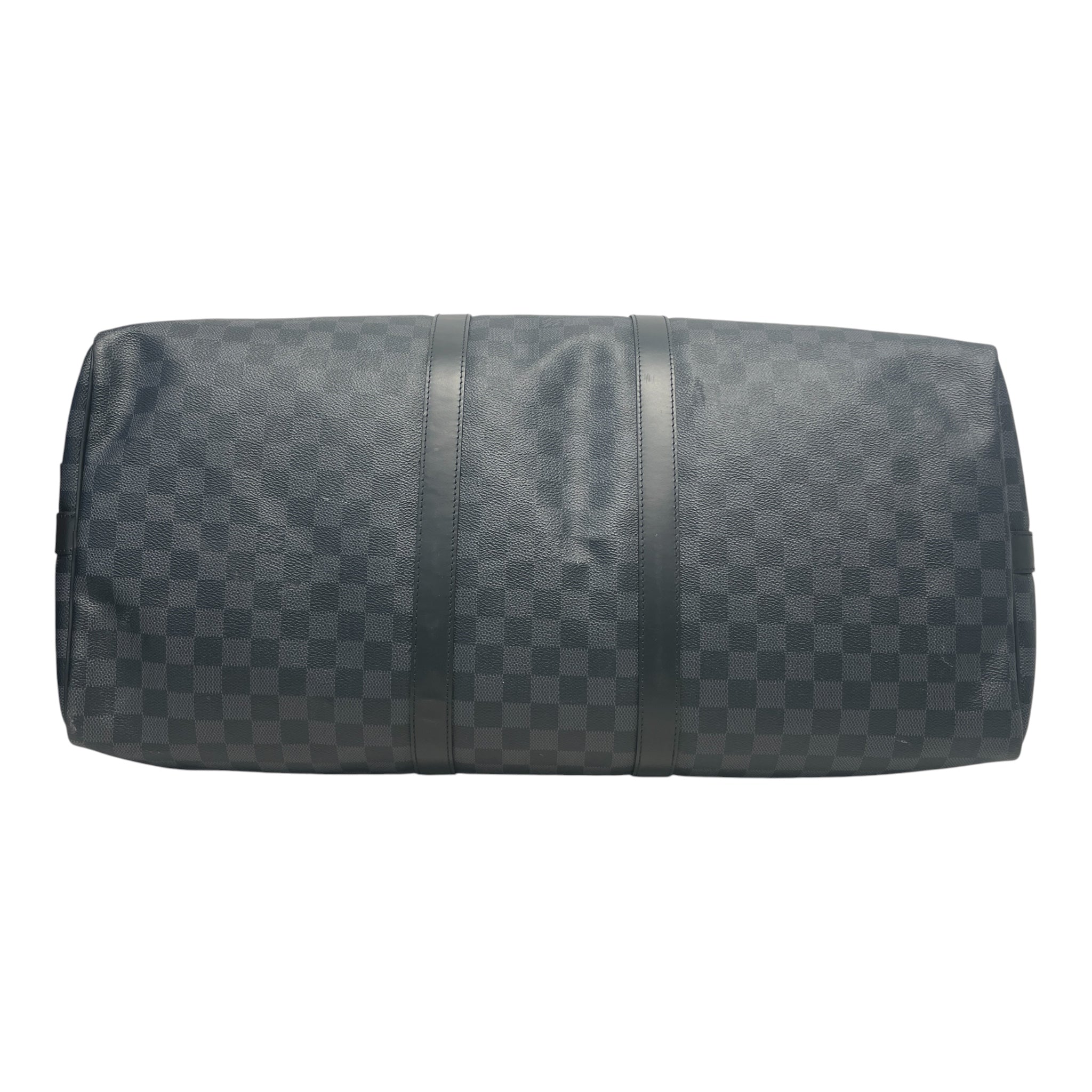LOUIS VUITTON/Bag/Monogram/Leather/BLK/cobalt damier keepall view 3