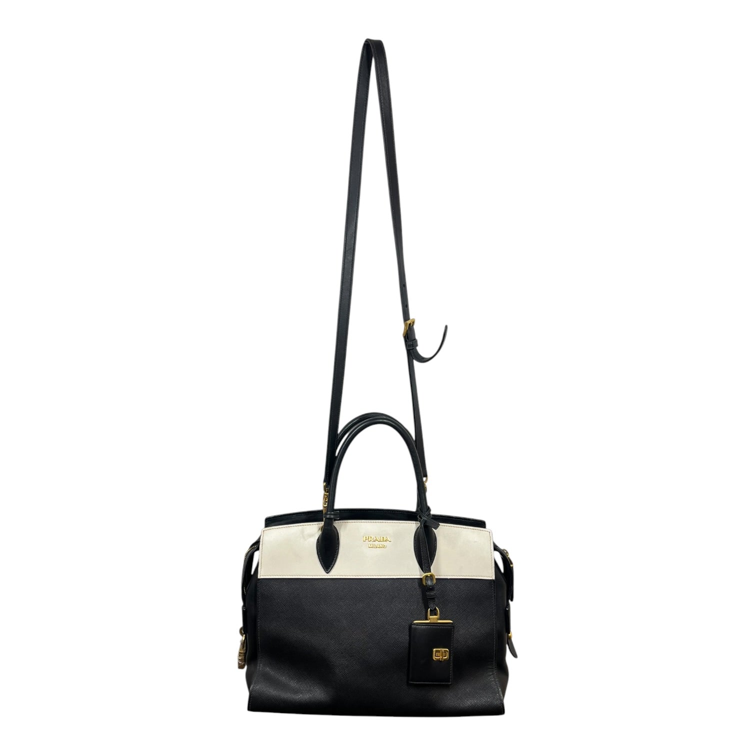 PRADA/Hand Bag/Leather/BLK/ESPLANDE BAG view 1