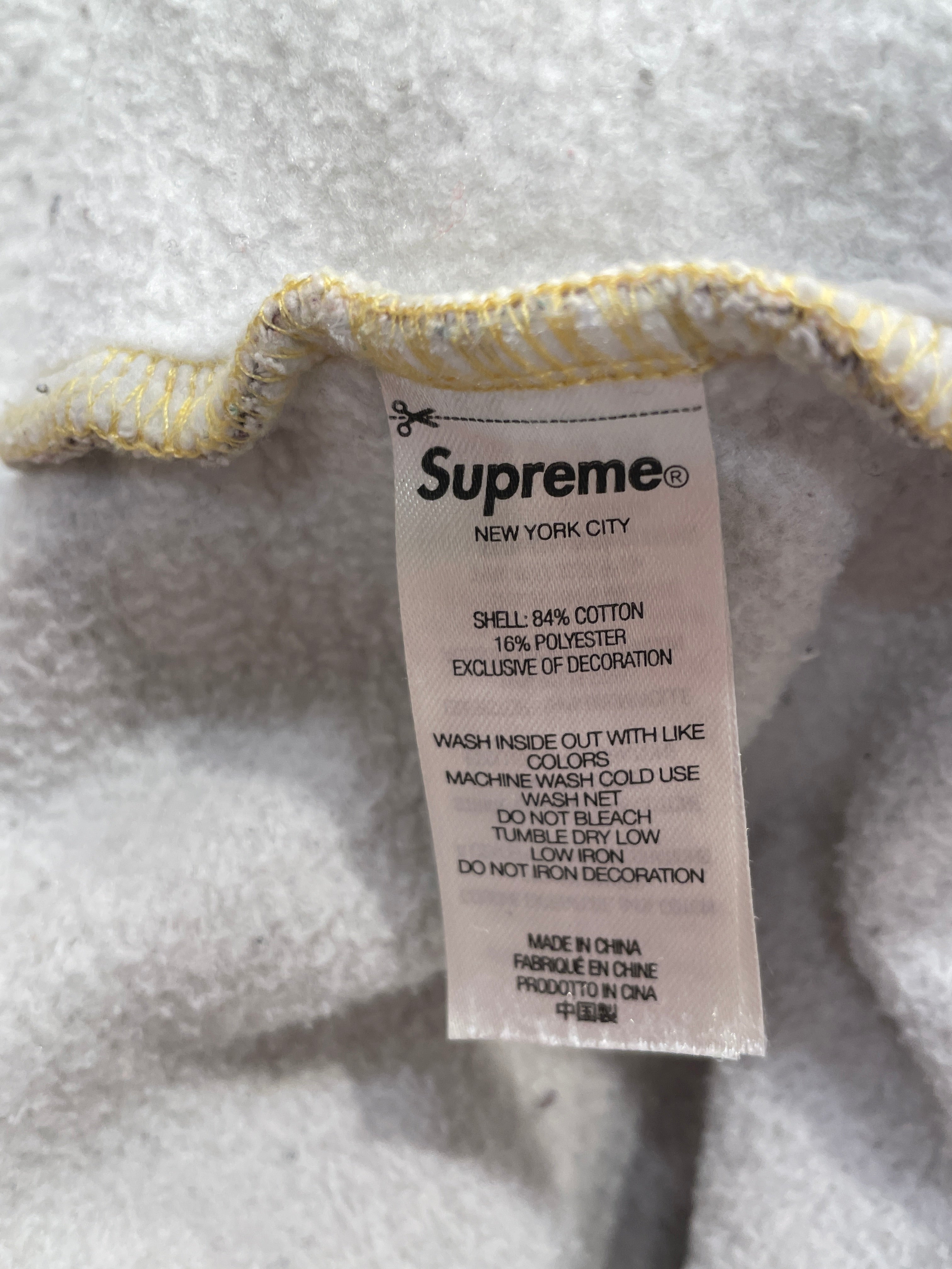 Supreme/Zip Up Hoodie/XL/All Over Print/Cotton/MLT/RED/YLW TONES PAINTING ALL OVR view 4