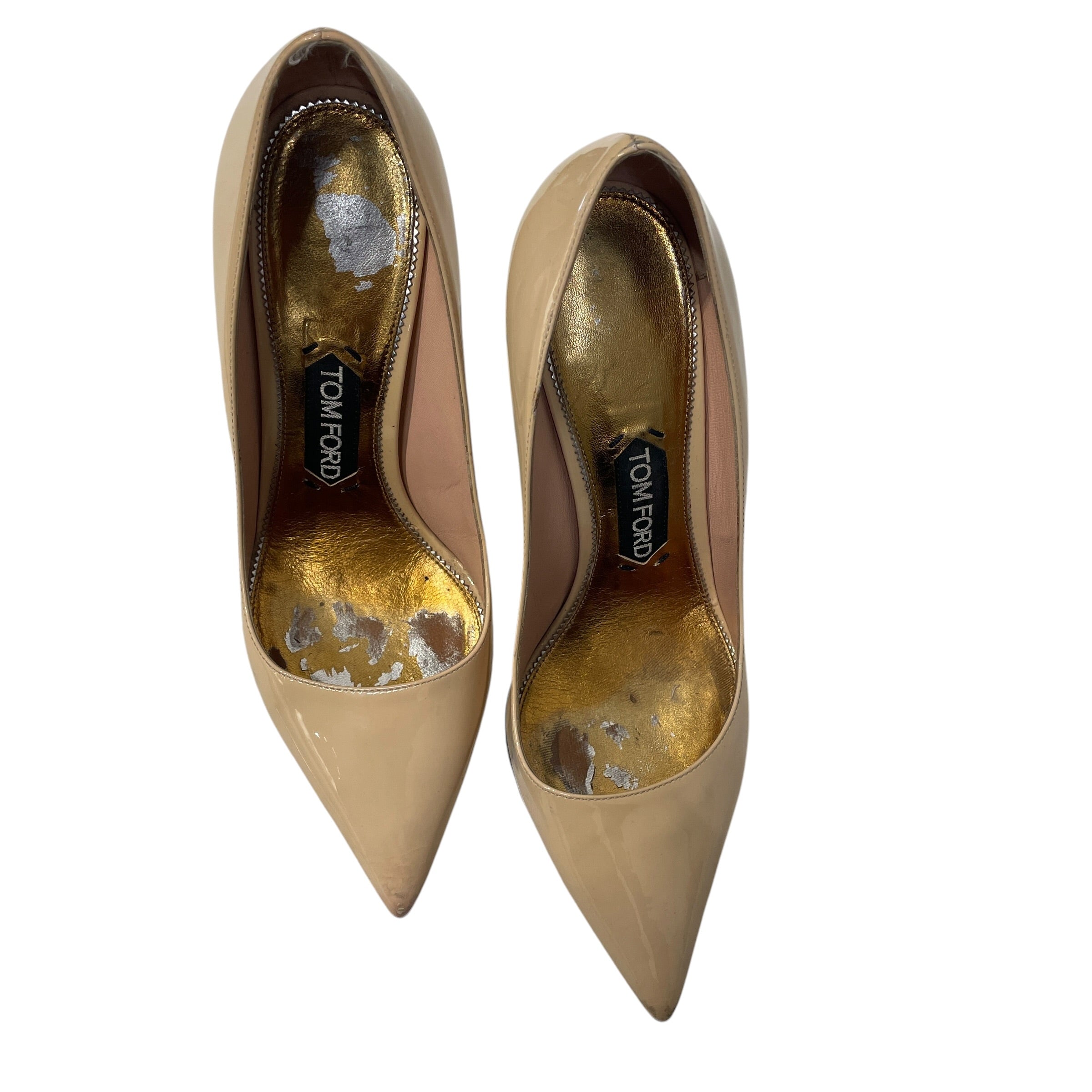 TOM FORD/Heels/US 7.5/Leather/BEG/Patent Leather Pump view 4
