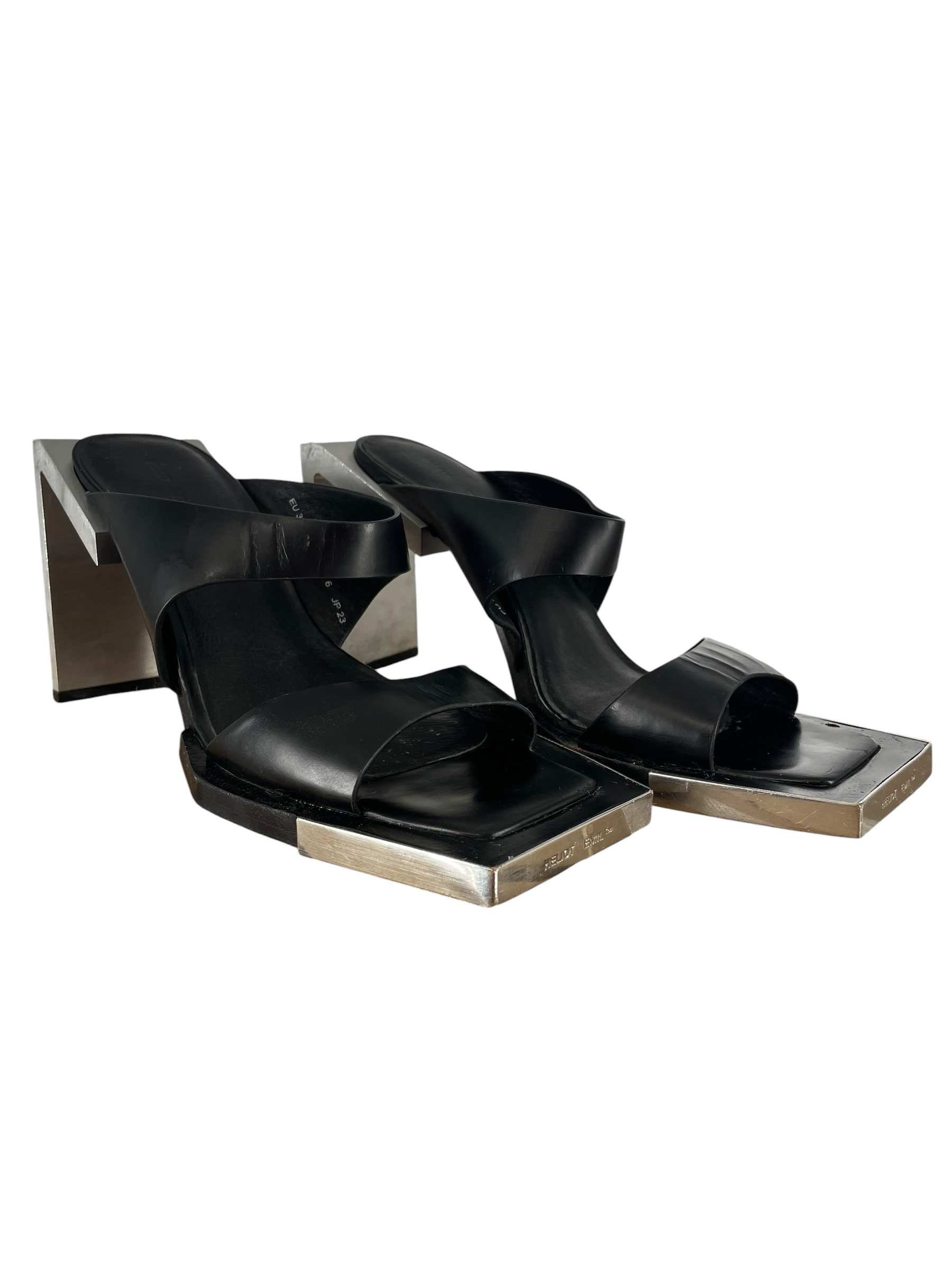 HELIOT EMIL/Heels/EU 36/Leather/BLK/CALF LEATHER SANDEL view 1