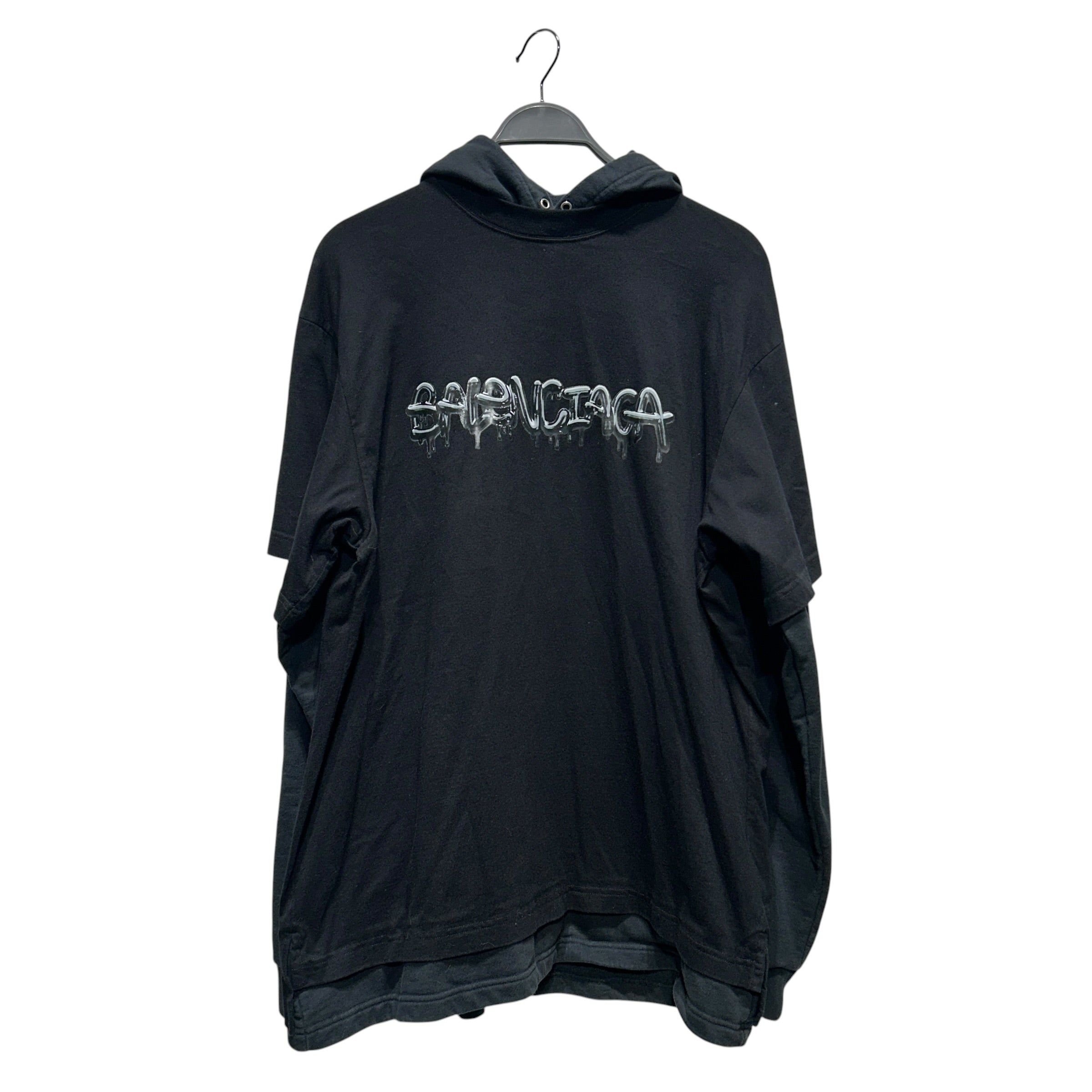 BALENCIAGA/Sweatshirt/S/Graphic/Cotton/BLK/ view 1