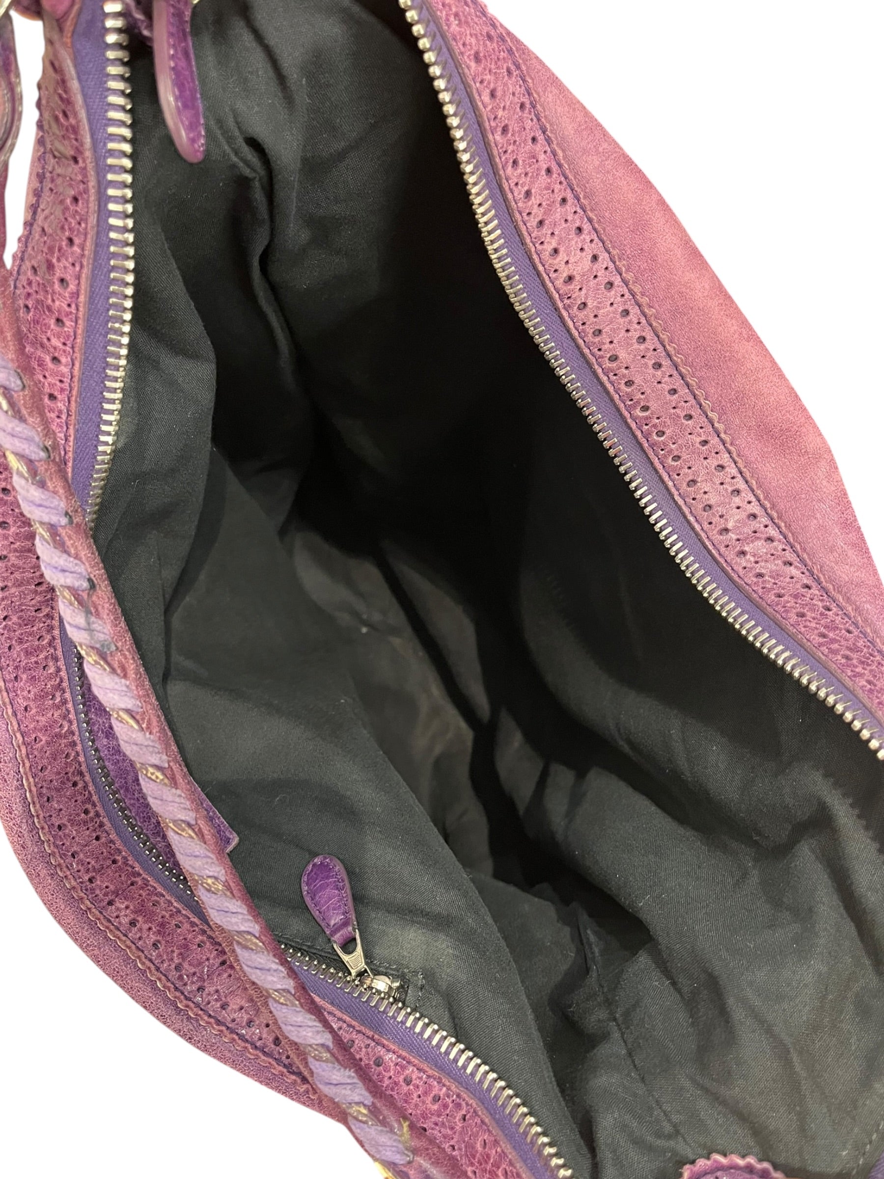 BALENCIAGA/Bag/Leather/PPL/MOTO GIANT BROGUES HOBO BAG view 5