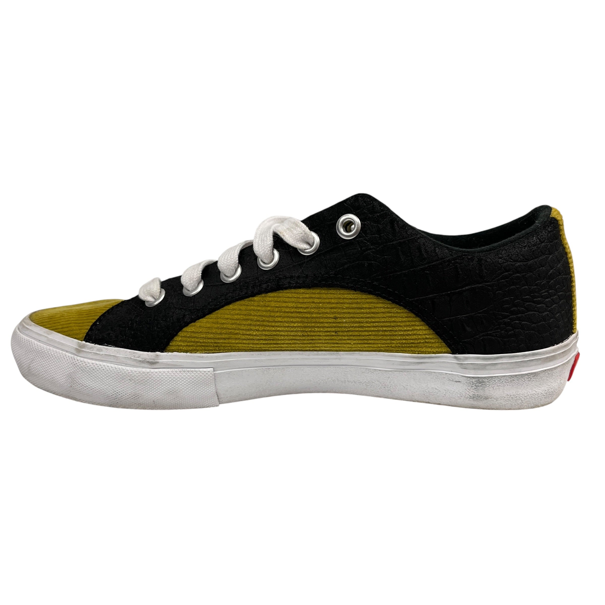 VANS/Supreme/Low-Sneakers/US 10/Cotton/YEL/Lampin Pro view 4