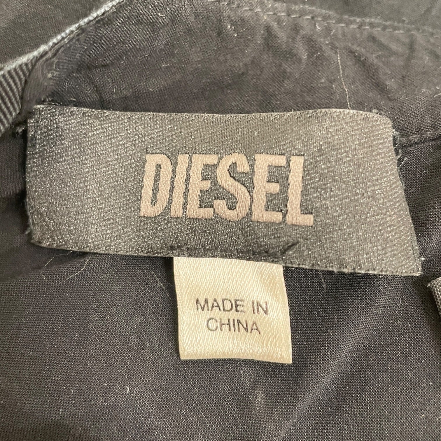 DIESEL/LS Blouse/S/BLK/TIE NECK BUTTON UP SHIRT view 3