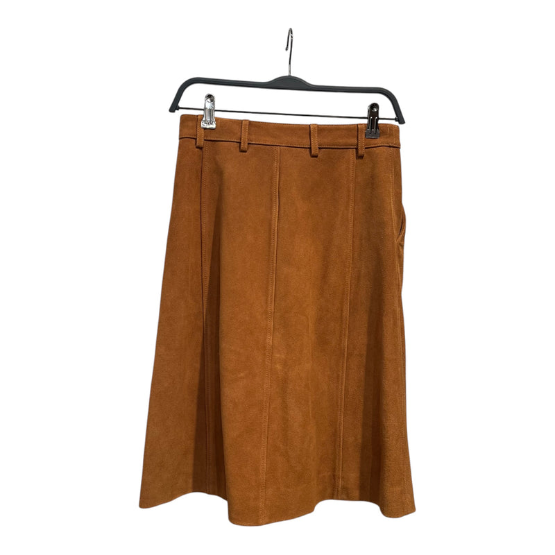 self-portrait/Skirt/4/Suede/BRW/brown suede skirt