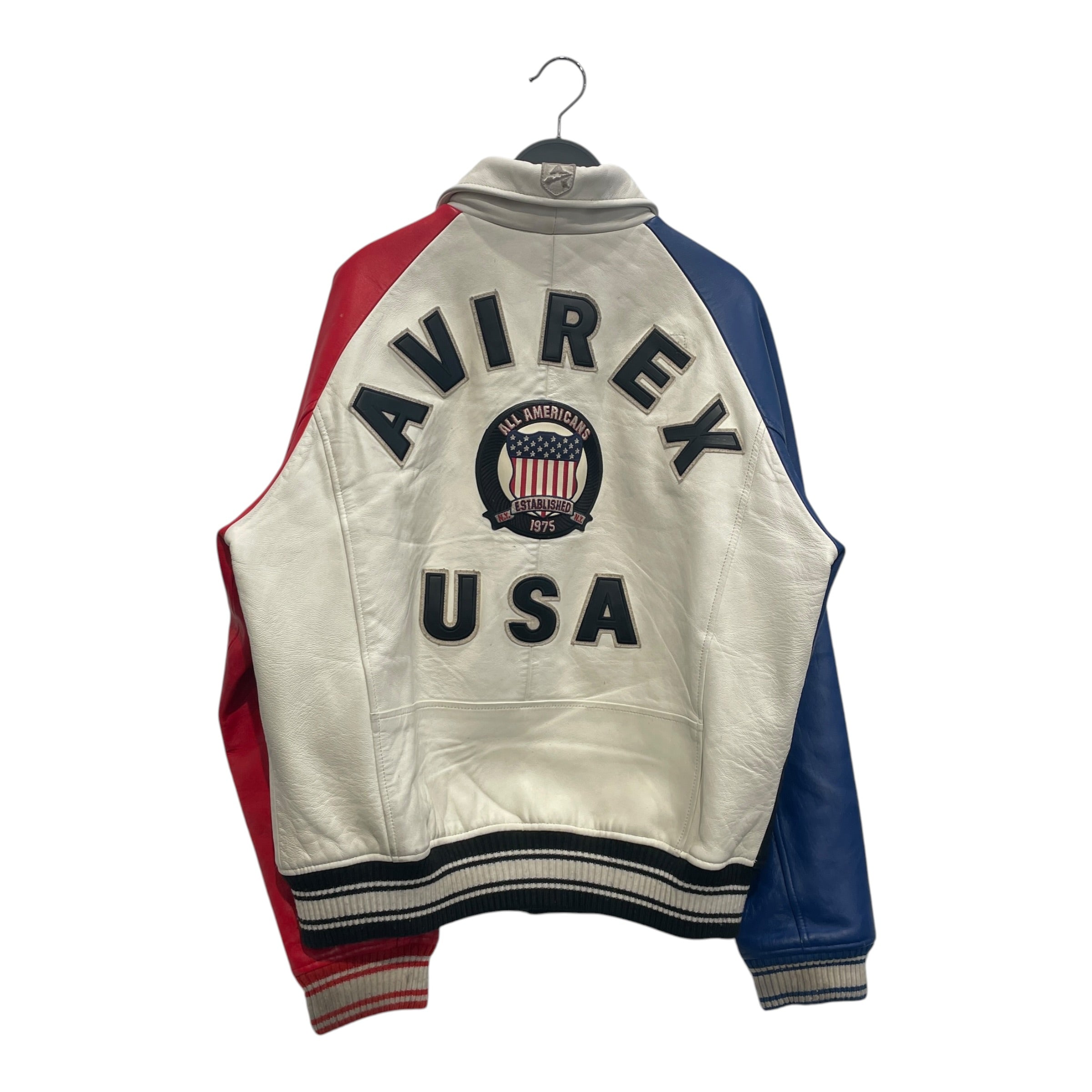 AVIREX/Leather Jkt/M/Leather/MLT/Graphic/LIMITED EDITION ICON RD/WHT/BL view 2