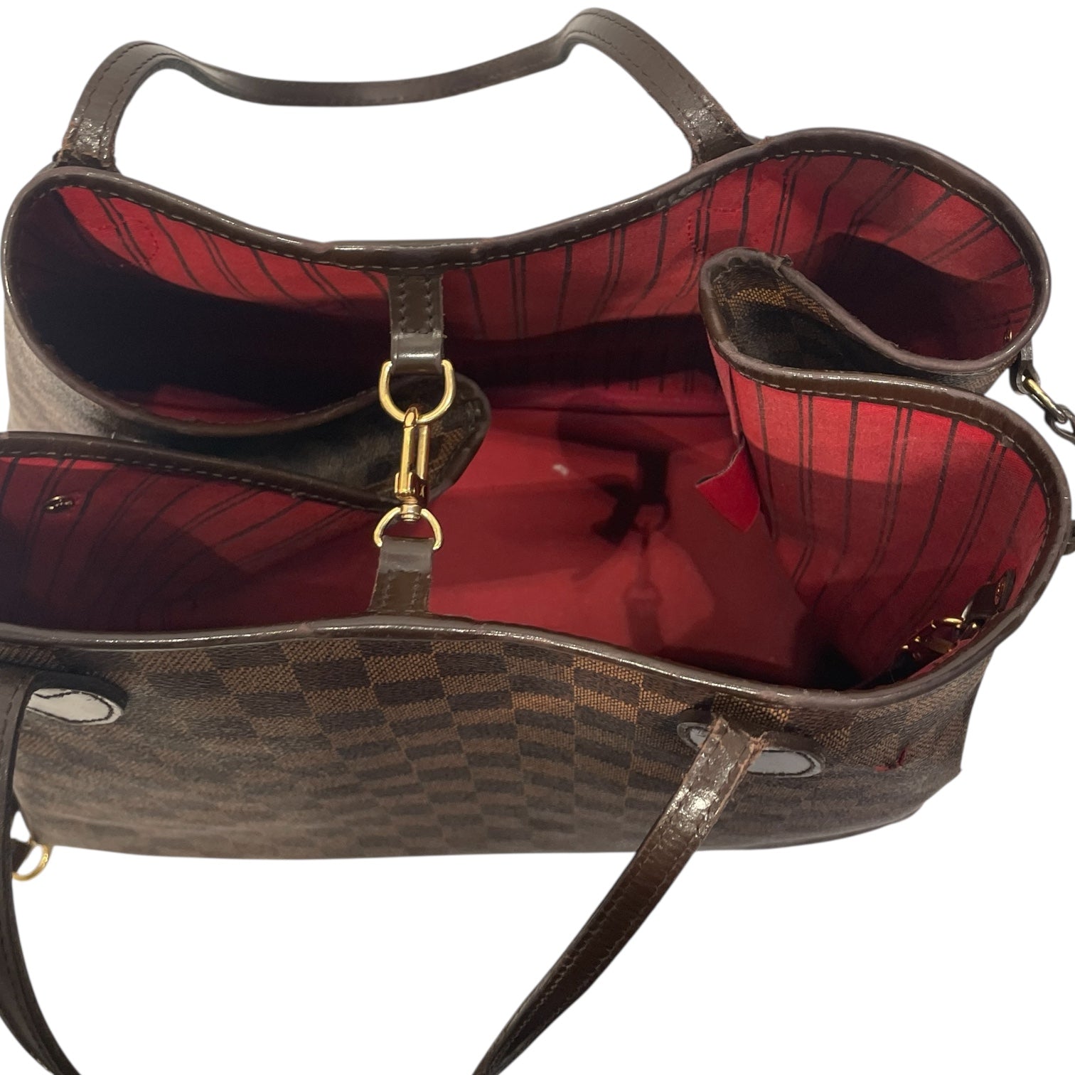LOUIS VUITTON/Tote Bag/Monogram/Leather/BRW/NEVERFULL view 4