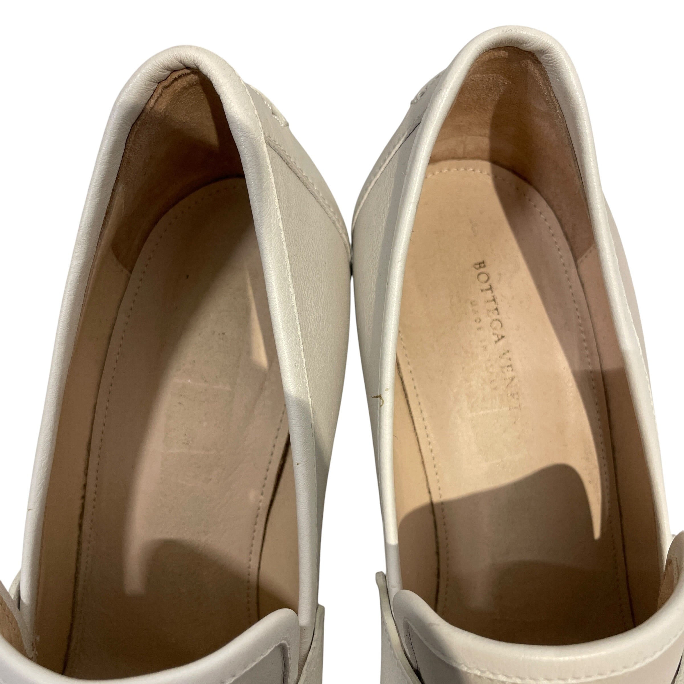 BOTTEGA VENETA/Heels/EU 39/Leather/WHT/LOAFER HEELS view 3