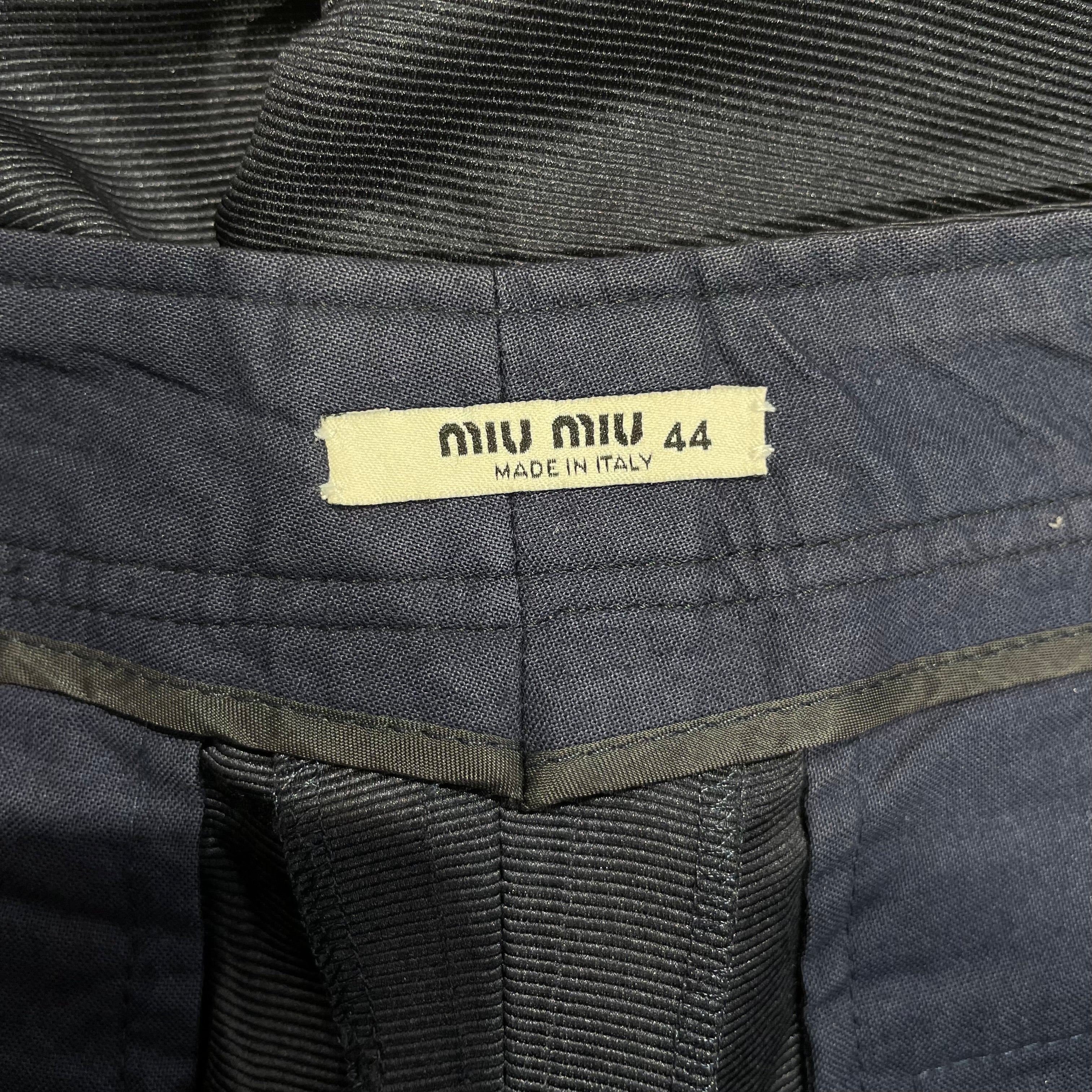 MIU MIU/Bottoms/44/NVY/LIGHT PANT view 3