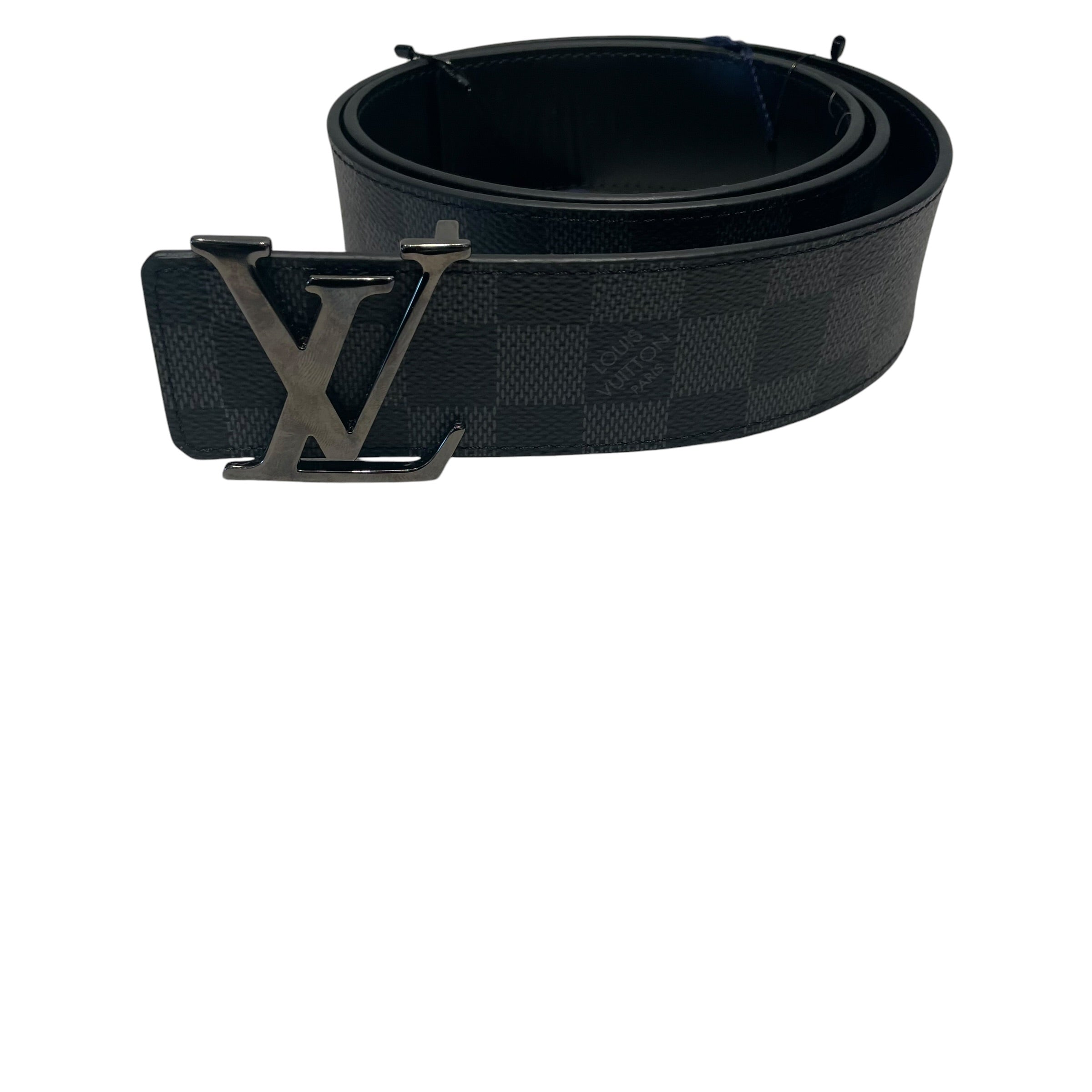 LOUIS VUITTON/Accessories/All Over Print/Leather/BLK/Damier Graphite Belt view 3